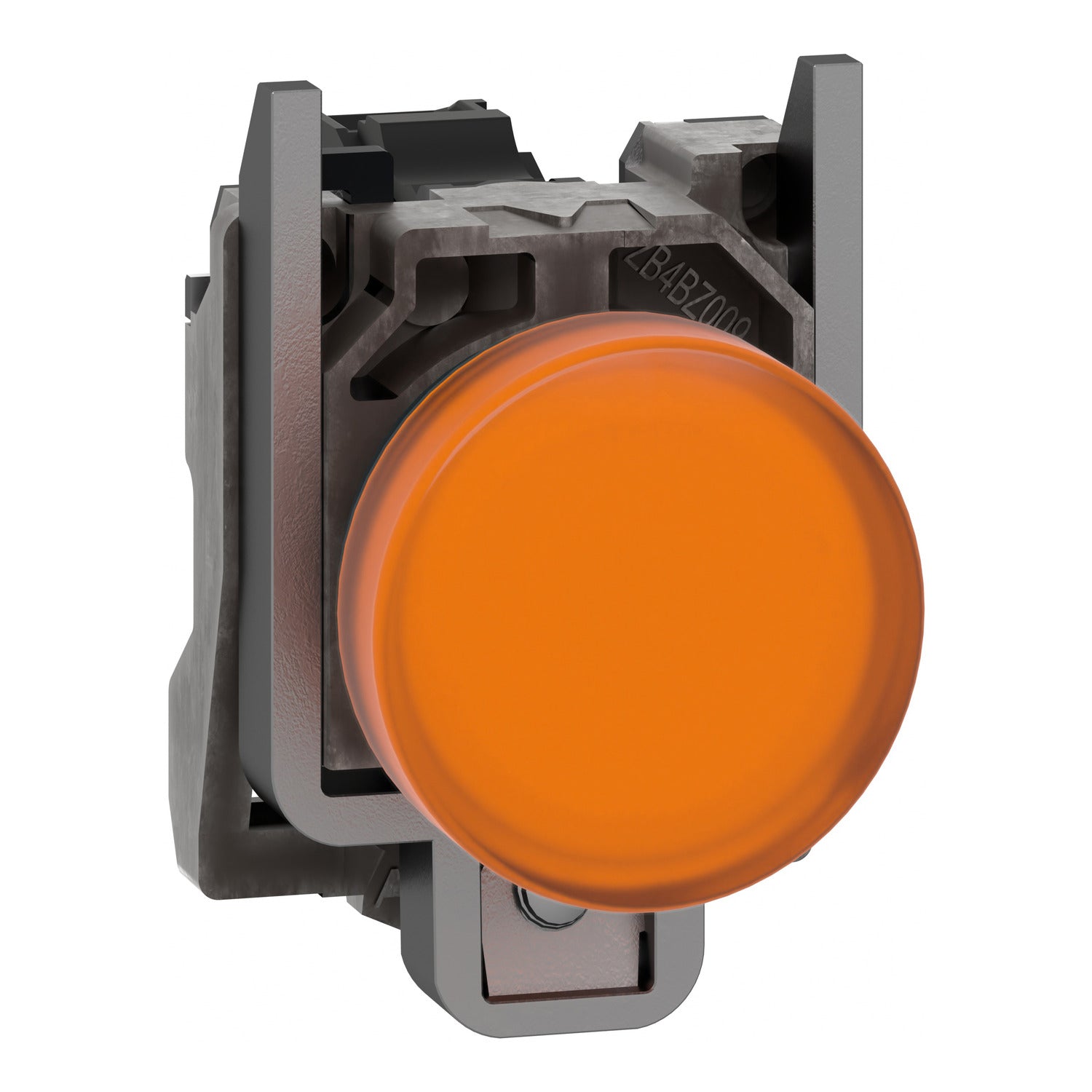 XB4BVB5-Harmony-XB4,-Luz-Piloto,-metal,-orange,-Ø22,-plain-lens-with-integral-LED,-24-V-AC/DC