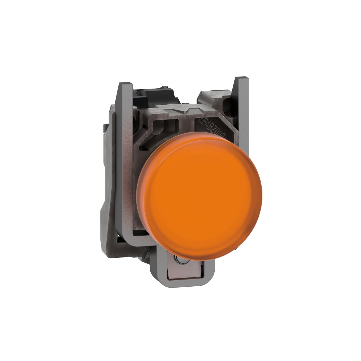 XB4BVG5-Harmony-XB4,-Luz-Piloto,-metal,-orange,-Ø22,-plain-lens-with-integral-LED,-110…120-VAC