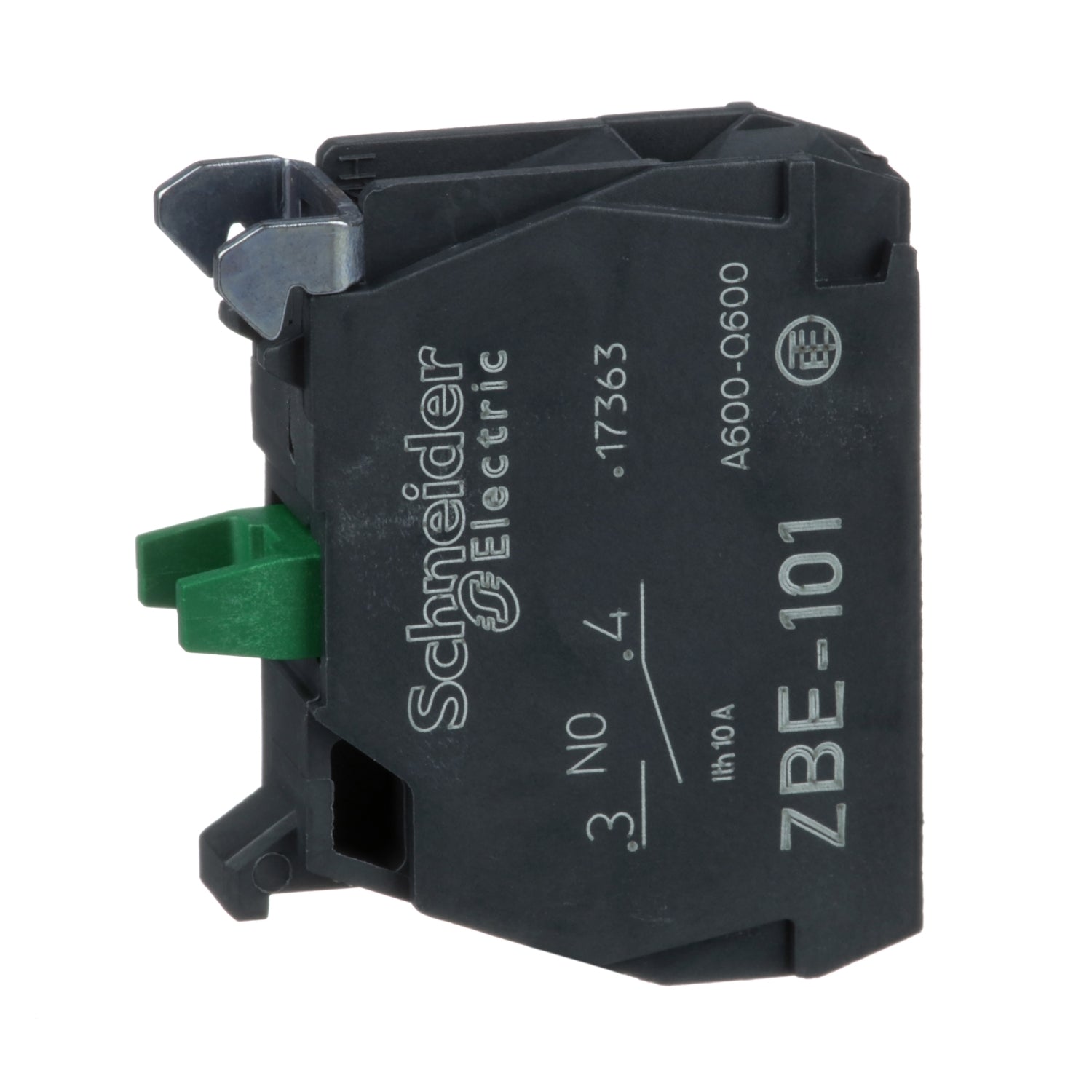 ZBE101-Bloque-de-contacto-para-bonton-de-control,-pulsador,-Ø-22mm,-6A,-120V,-1NA