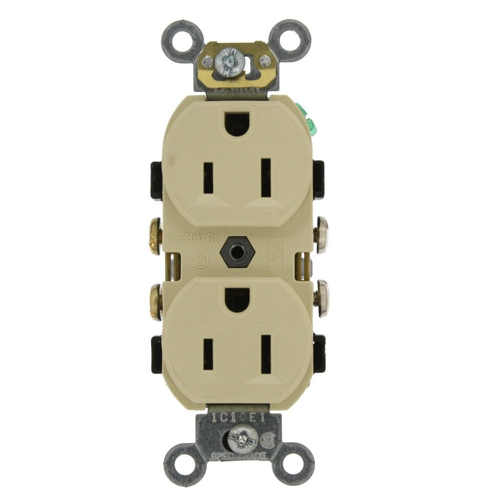 CR15-I-TOMACORRIENTE-DUPLEX-2X15A+T-GR.COMERC.NEMA-5-15R-IVORY