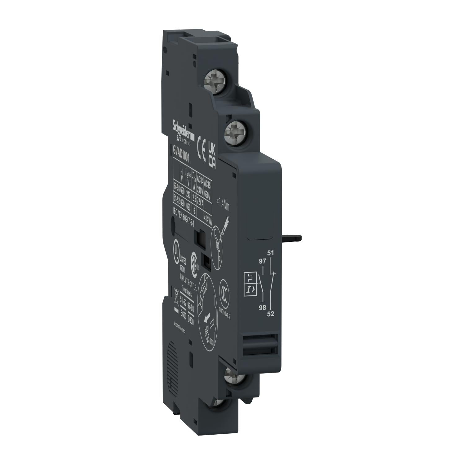 GVAD1001-Contacto-Auxiliar-TeSys-GV-1NA-+-1NC-(fallo)