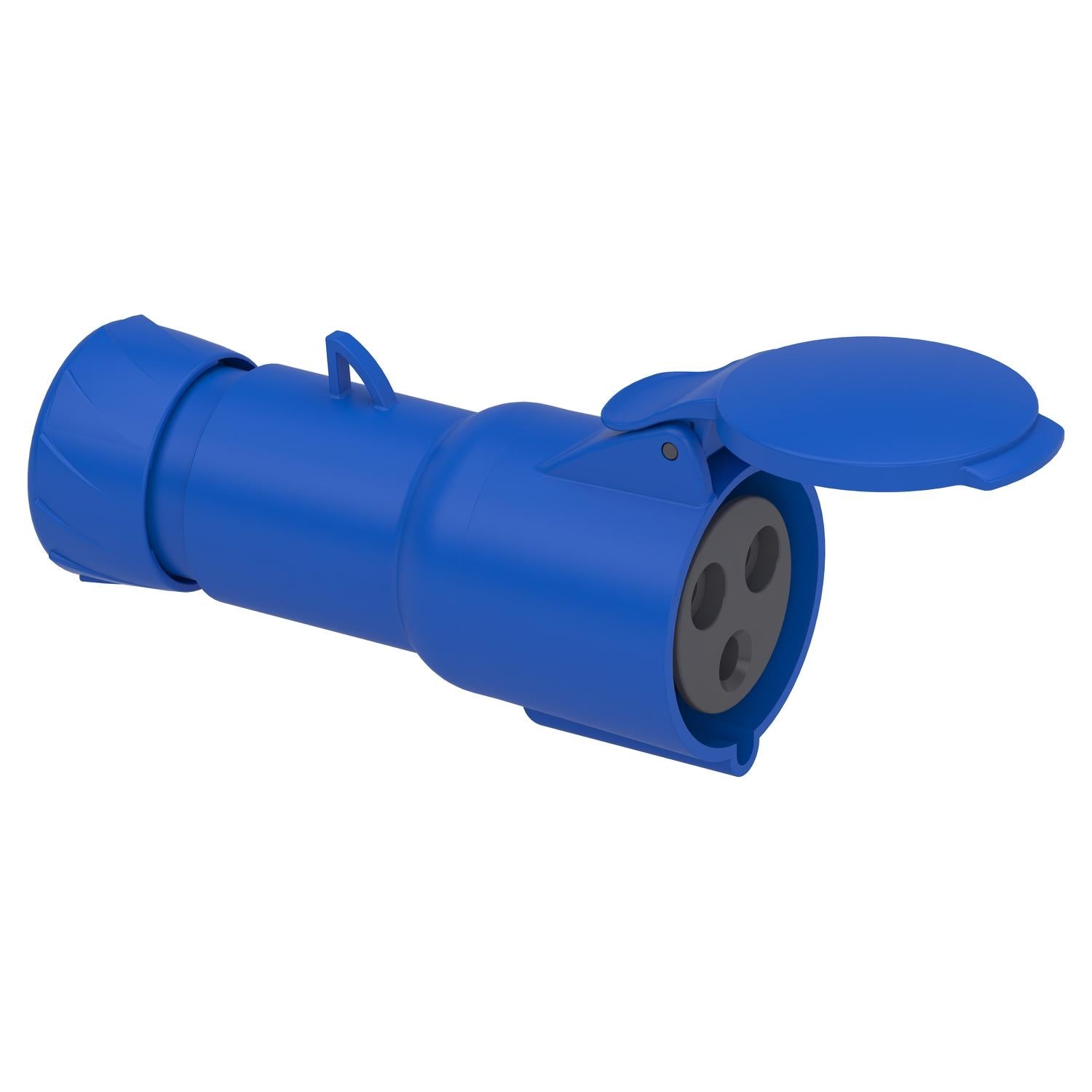 PKY32M423-TOMA-INDUSTRIAL-AÉREA-2P+T-32A-250VAC-AZUL-6H-IP44