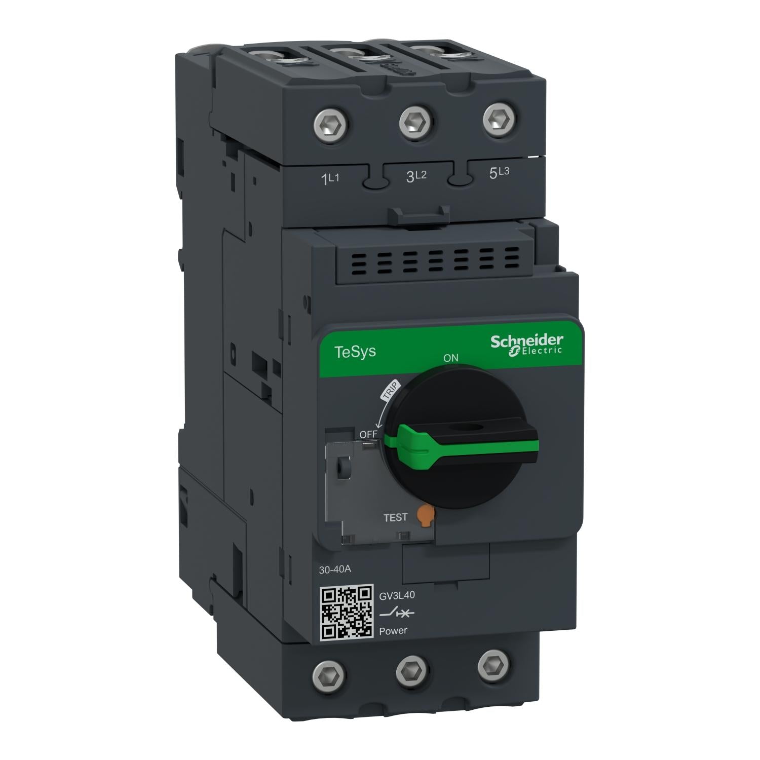GV3L40-Guardamotor-Magnético-TeSys-GV3-AC-3-40A-100KA-3P3D-Manija-Rotativa
