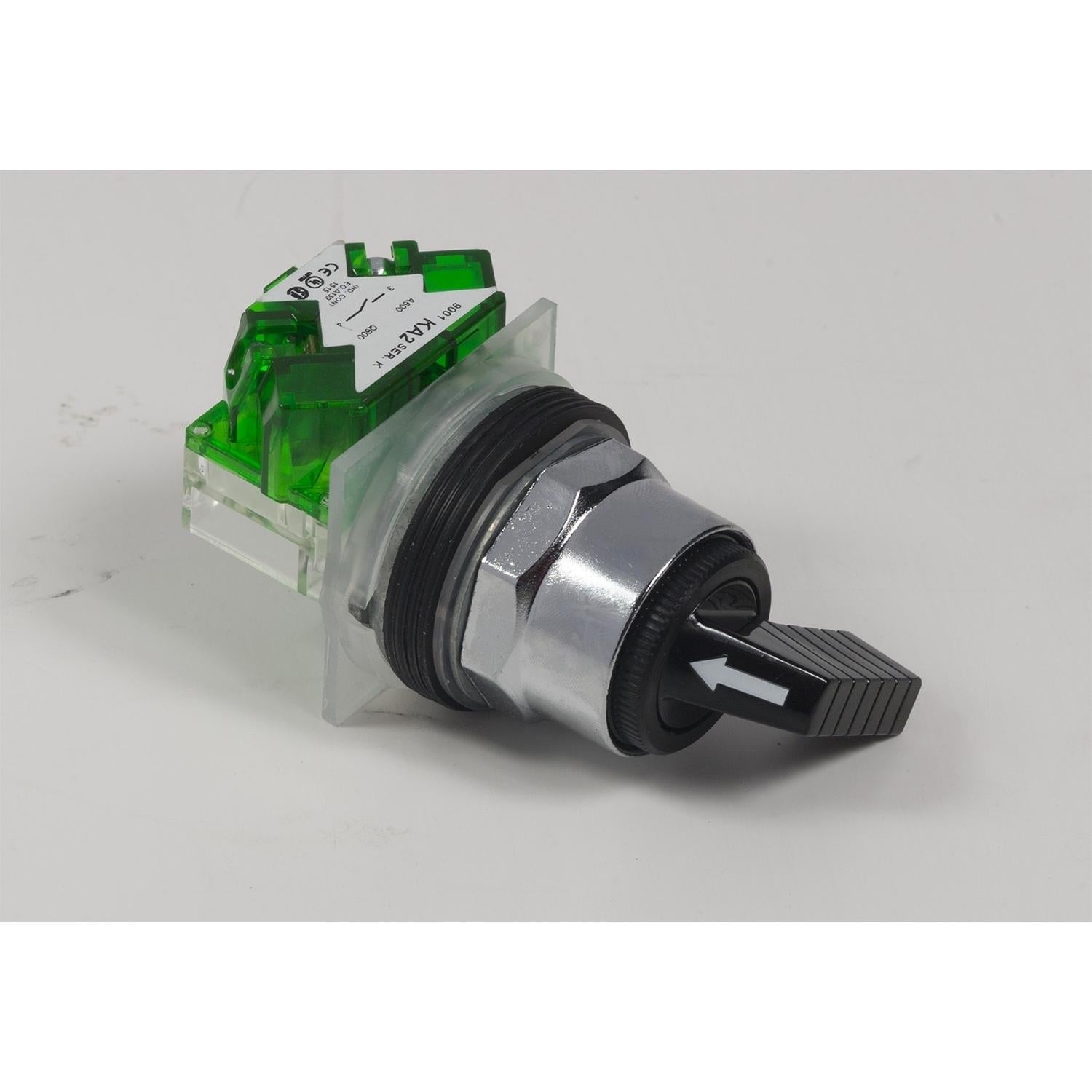 9001KS11FBH5-Interruptor-Selector-600VAC-10A-30MM-T-K