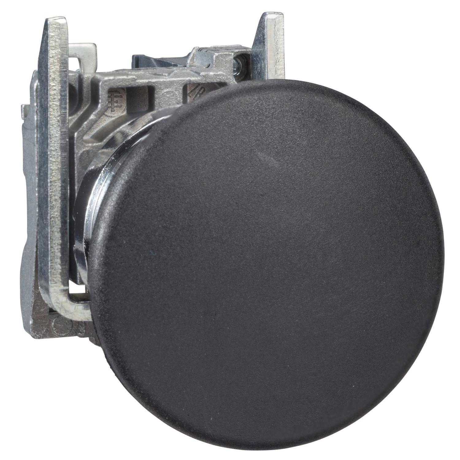 XB4BC21-Pulsador-XB4,-20mm,-metálico,-Negro,-cabeza-tipo-seta,-40mm,-1-NO