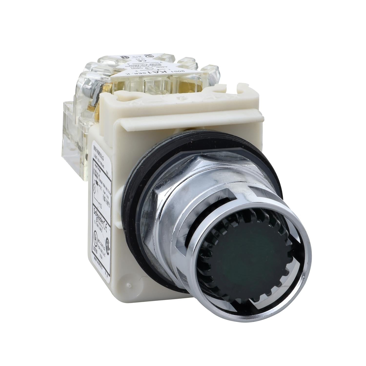 9001K3L38LGGH13-Pulsador-600VAC-10A-30MM-T-K