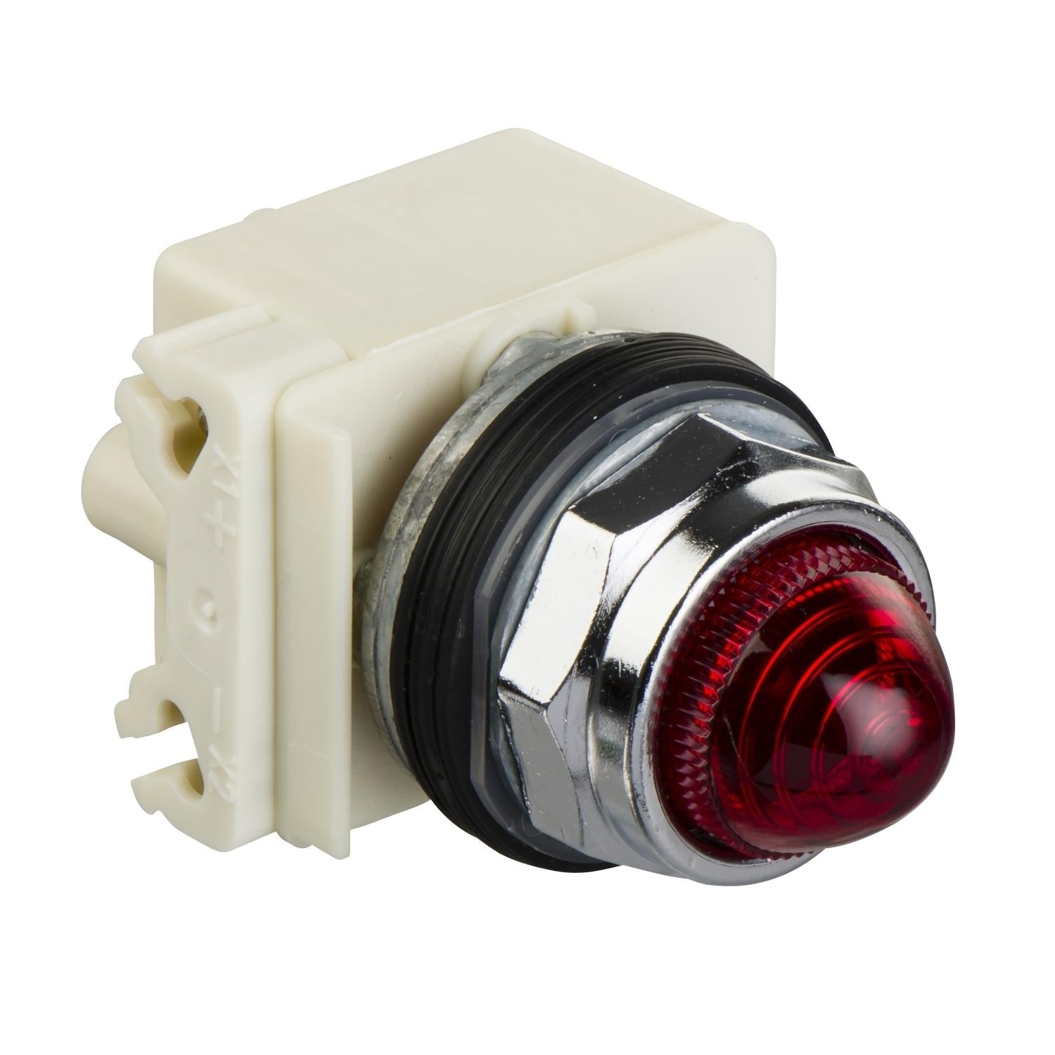 9001KP7LRR9-Luz-Piloto,-metalico,-Ø-30mm,-rojo-LED-integrado,-220..240-V