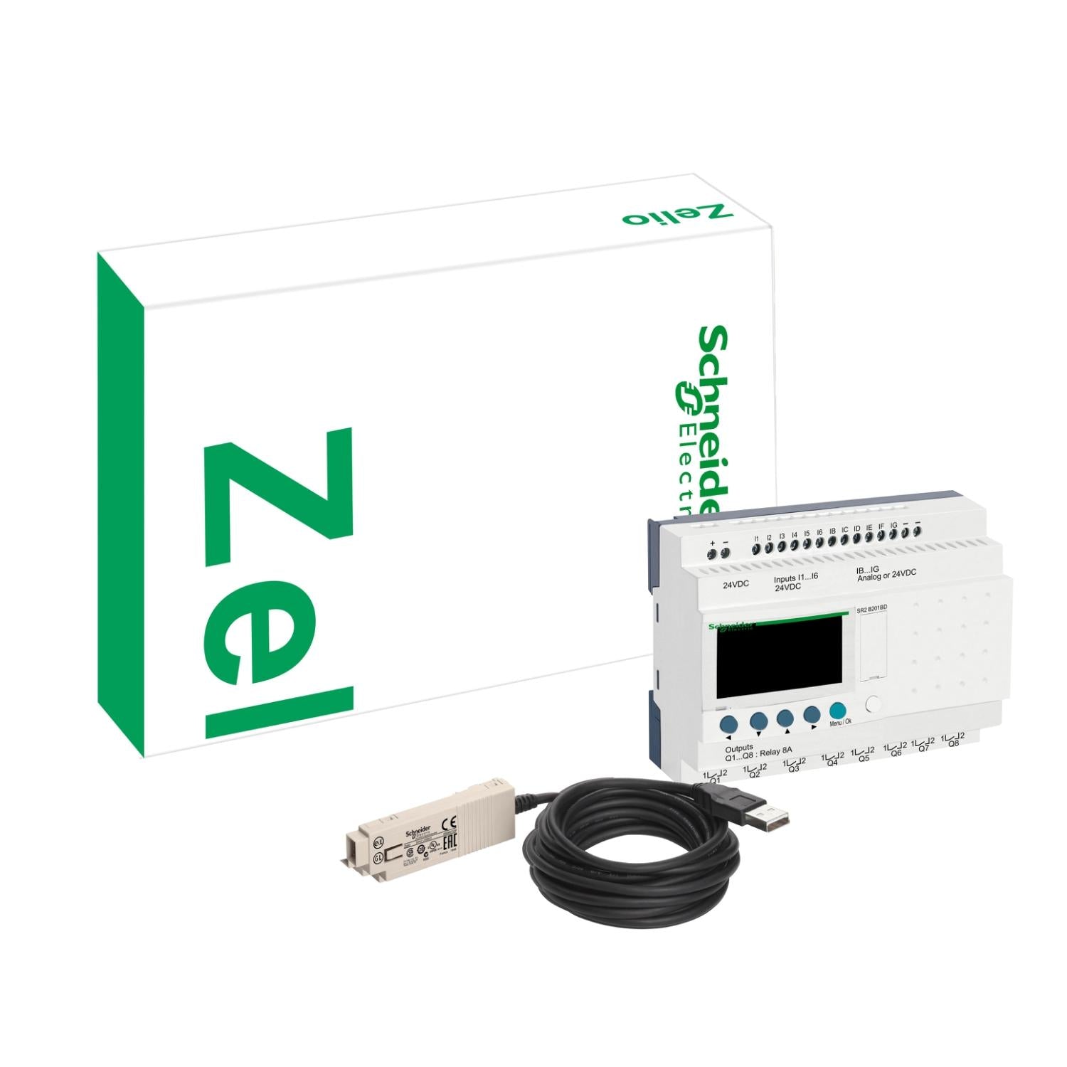 SR2PACKFU-Pack-SR2B121FU-mas-cable-USB-para-PC-mas-software-ZelioSoft