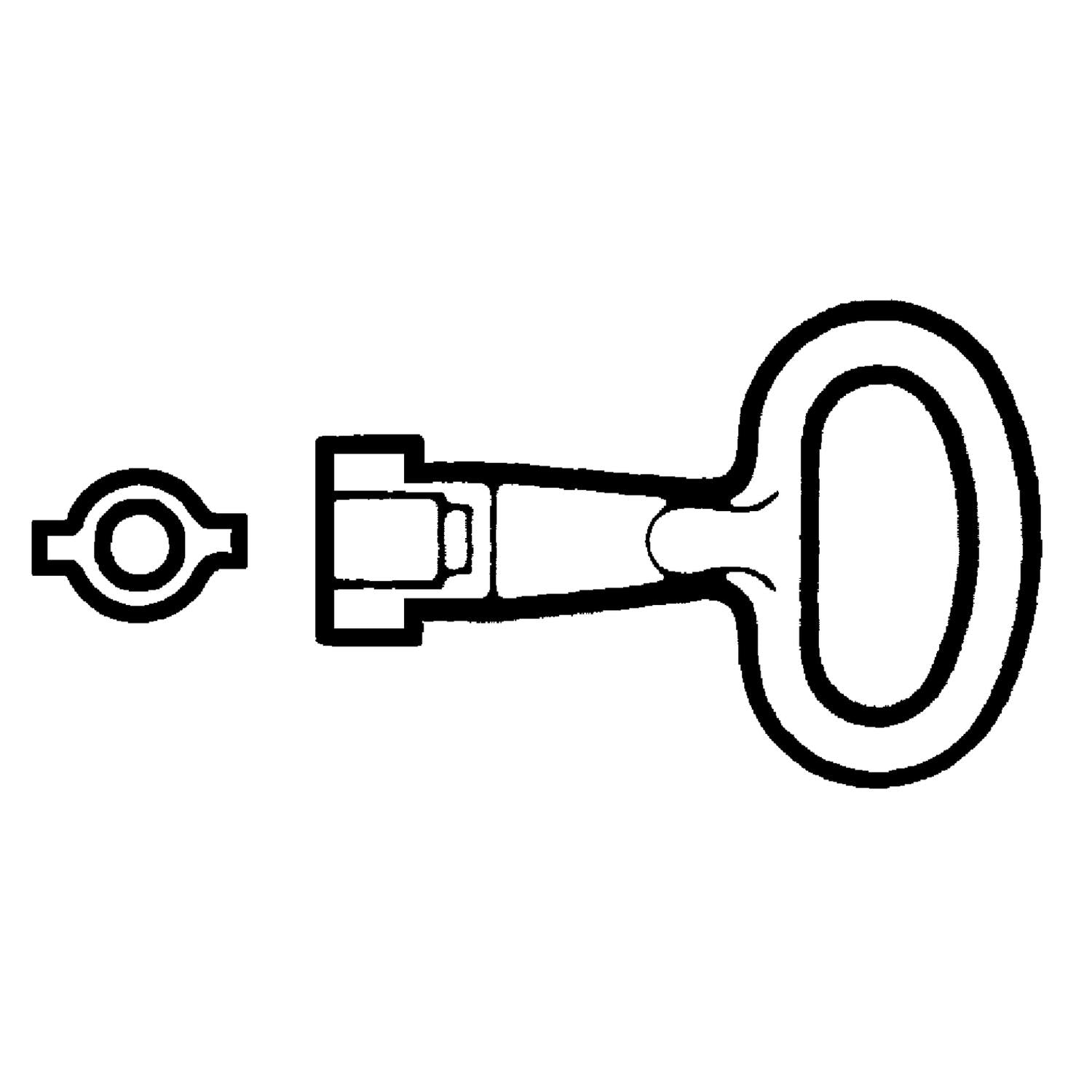 NSYLDB5-Llave-Para-Cierre-Doble-Barra-5mm-Metal-Key-For-5mm-Double-Bar-Insert