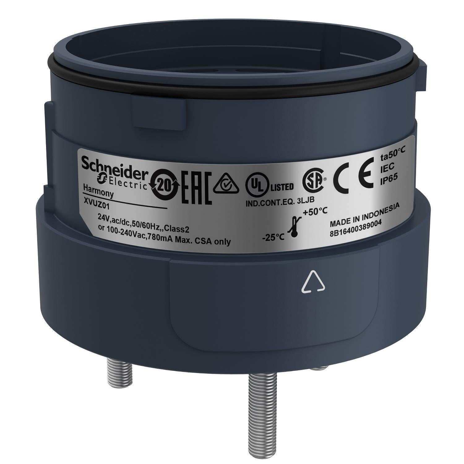 XVUZ01-Unidad-de-fijación-3-pines-de-montaje-directo-negro