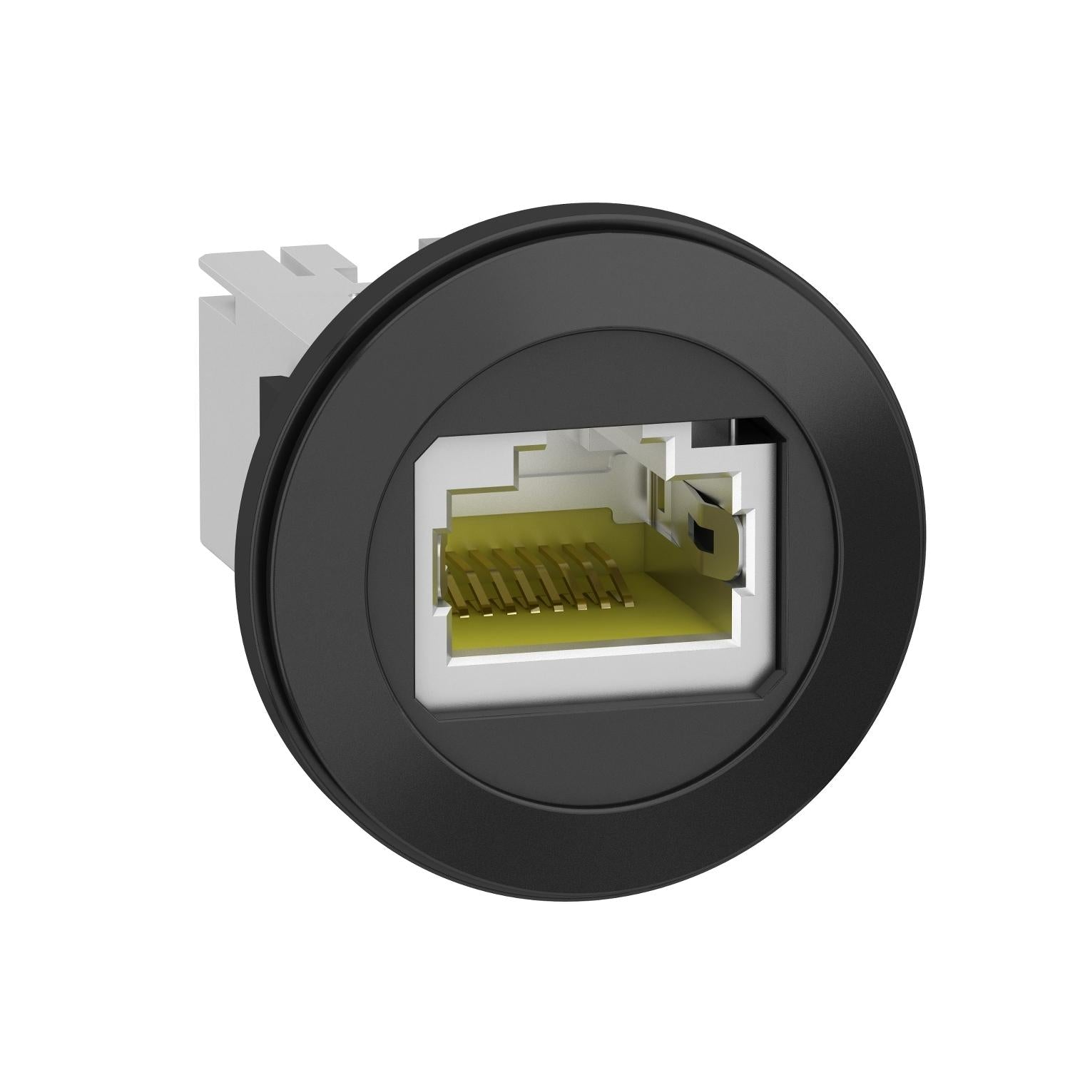 XB5PRJ45-Harmony-XB5,-puerto-RJ45-montado-en-panel,-plástico,-Ø22,-para-interfaz-ethernet,-conector-RJ45