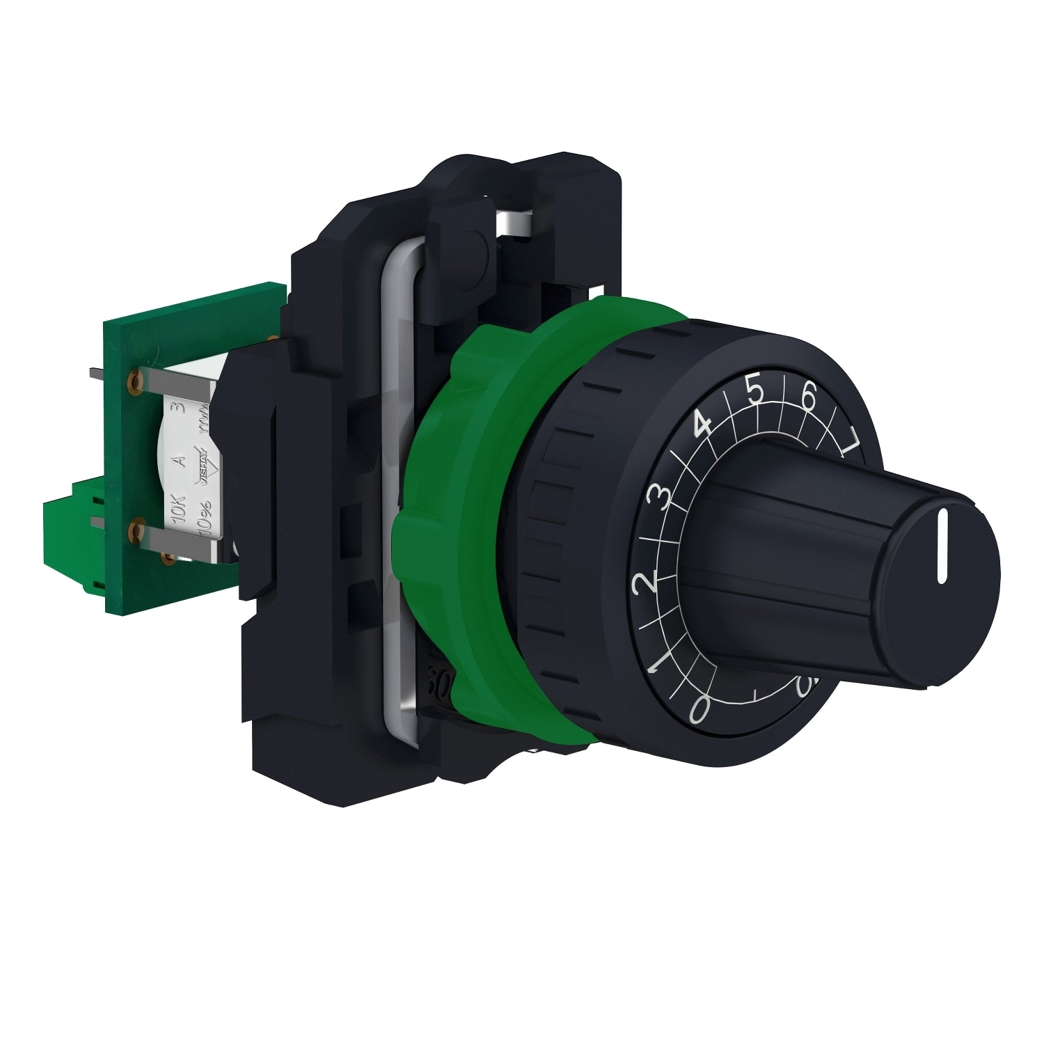 XB5AD912R10K-Complete-potentiometer,-Harmony-XB5,-plastic,-22mm,-10K