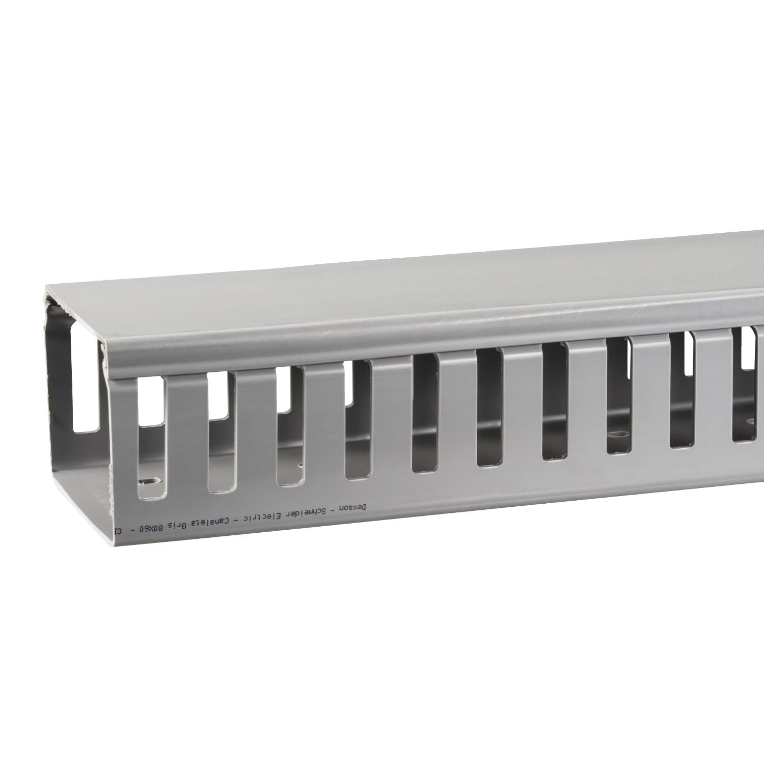 DXN10112-Canaleta-Dexson-Gris-Ranurada-80x60mm