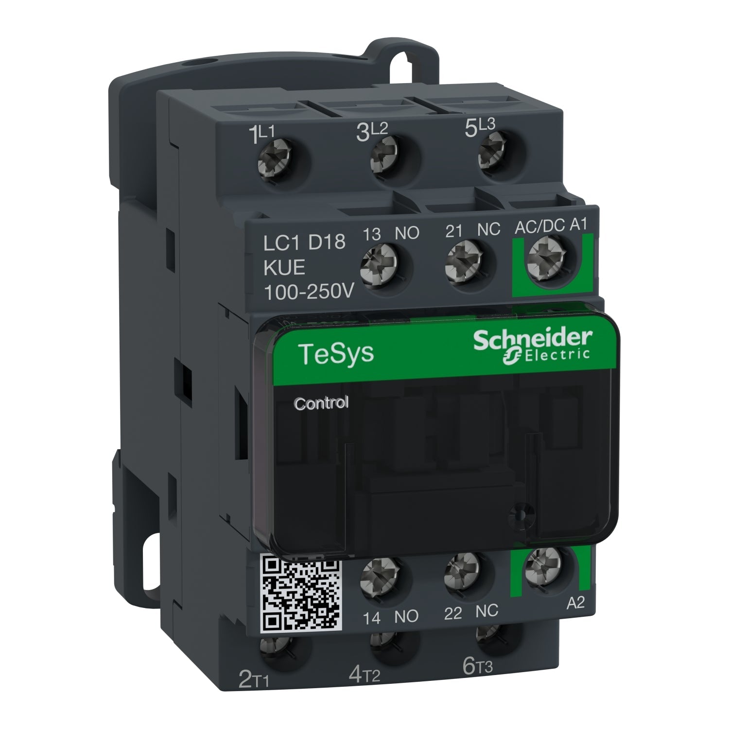 LC1D18KUE-Contactor-TeSys-D-3P-AC-3-440V-18A-Bobina-100-250-VAC-VDC