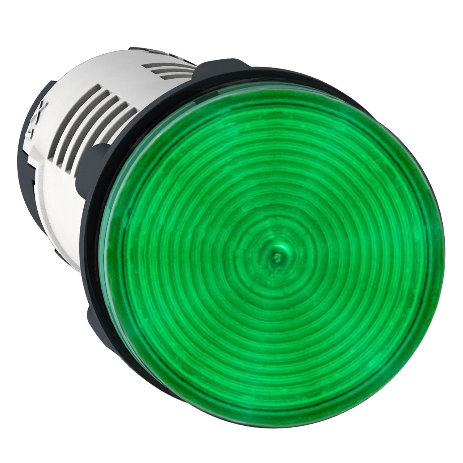 XB7EV03BP-Luz-piloto-redonda-verde-Ø-22mm,-terminal-de-abrazadera-de-tornillo,-LED-incorporado,-24-V