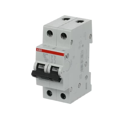 2CDS212001R0064-Interruptor-Termomagnético-Riel-Din-SH202-C6-2P-6A-10kA/230VAC