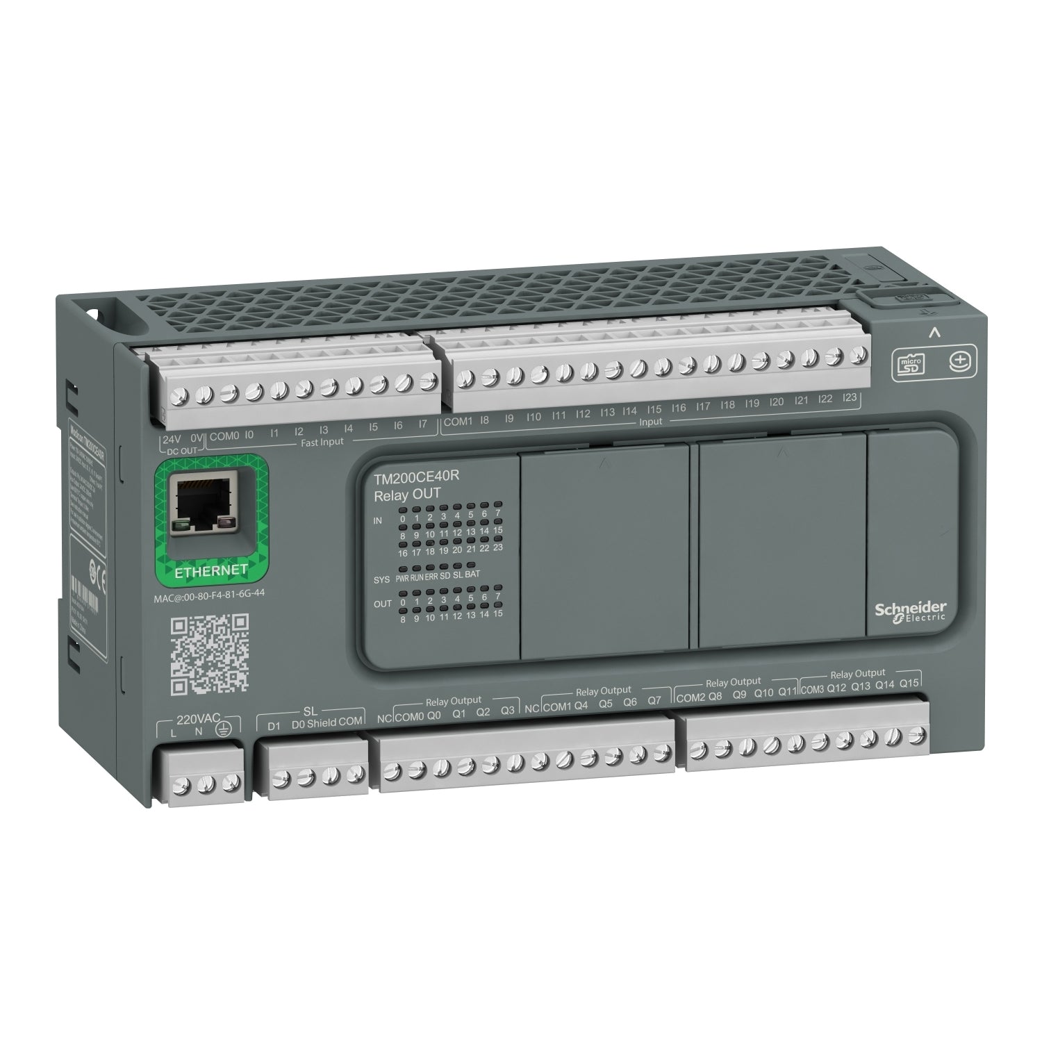 TM200CE40R-Controlador,-Modicon-Easy-M200,-40-E/S,-relé,-Ethernet