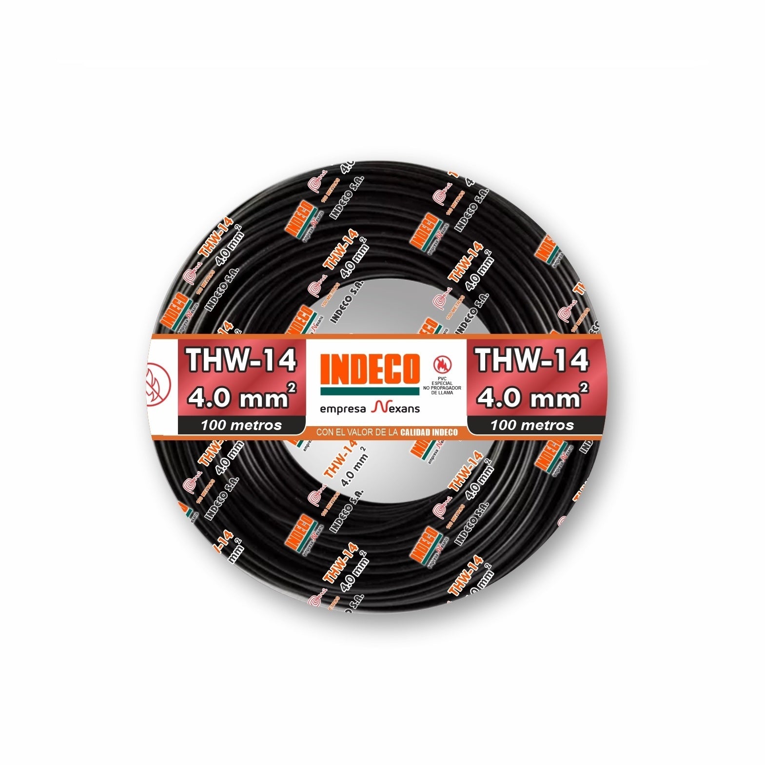CABLE THW-90 14AWG 450/750 V. NEGRO +PLUS