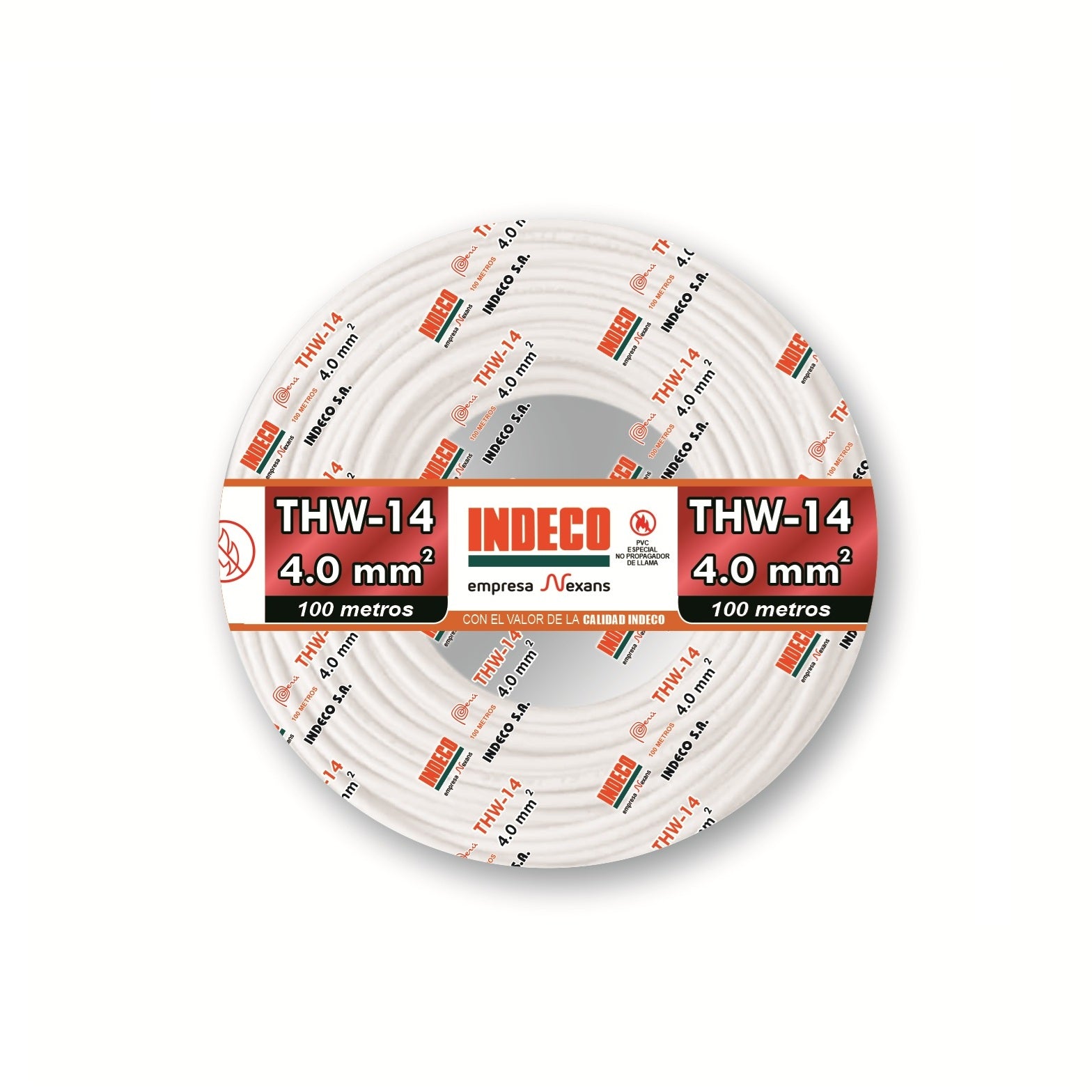 CABLE THW-90 14AWG 450/750 V. BLANCO+PLUS