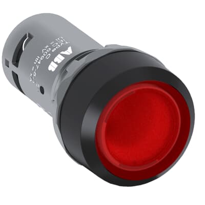 1SFA619100R1341-Pulsador-luminoso-rasante-LED-rojo-22mm-LED-230VAC-c/block-1NC