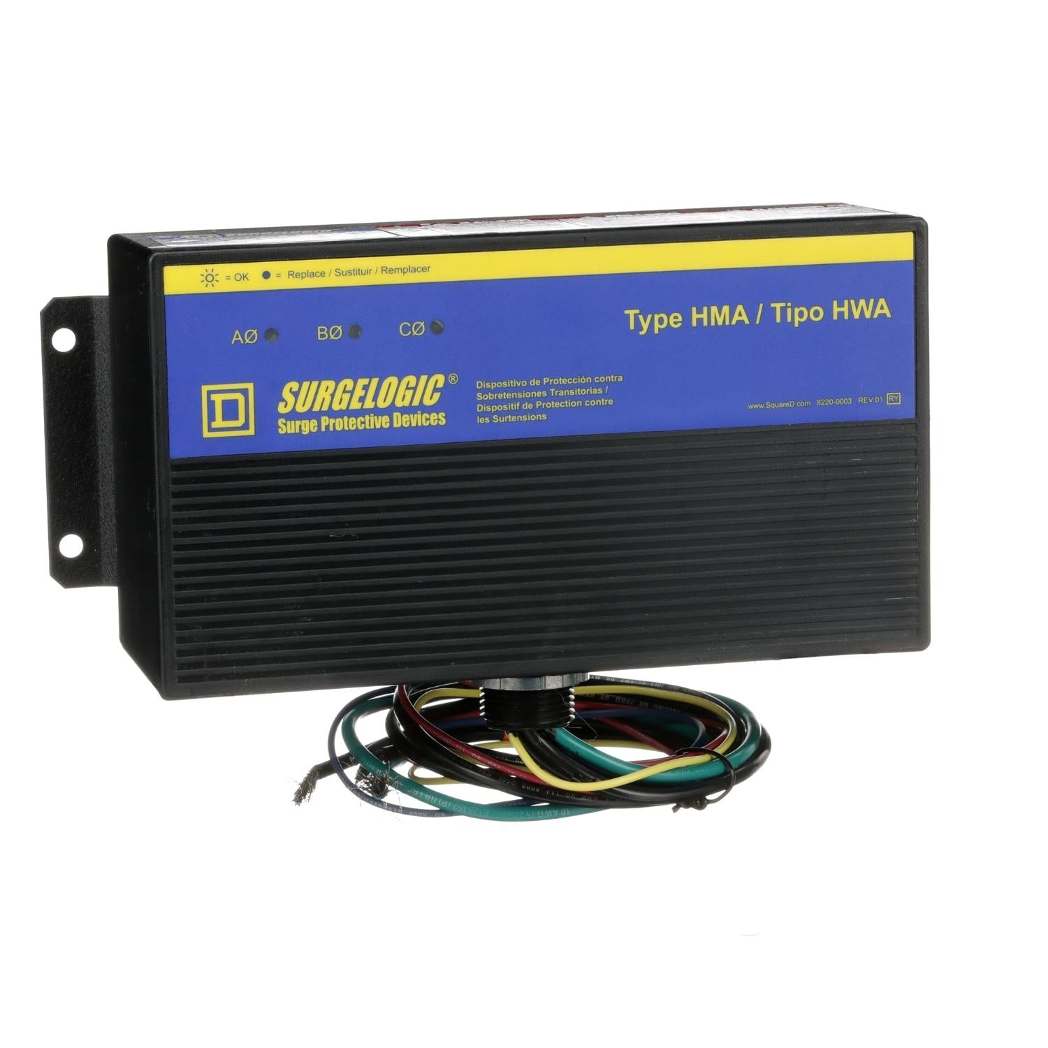 TVS5HWA10X-Dispositivo-de-protección-contra-sobretensiones,-100-kA,-delta-de-480-VCA,-3-fases,-3-conductores