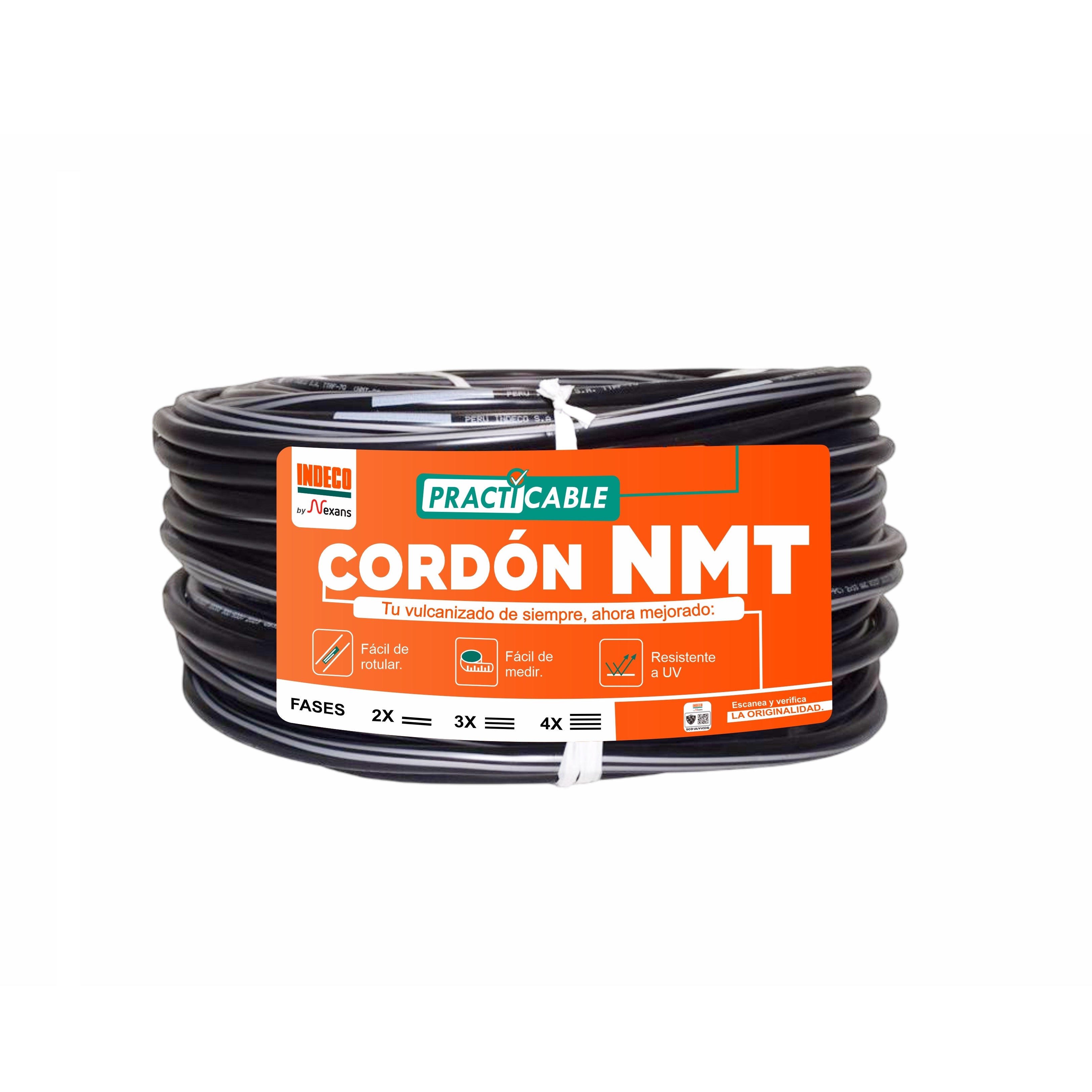 CABLE VULCANIZADO NMT 2x10AWG NEGRO 500V