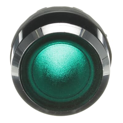 1SFA611100R3102-Actuador-para-pulsador-luminoso-modular-22mm,-con-bizel-metálico,-verde,-MP1-31G