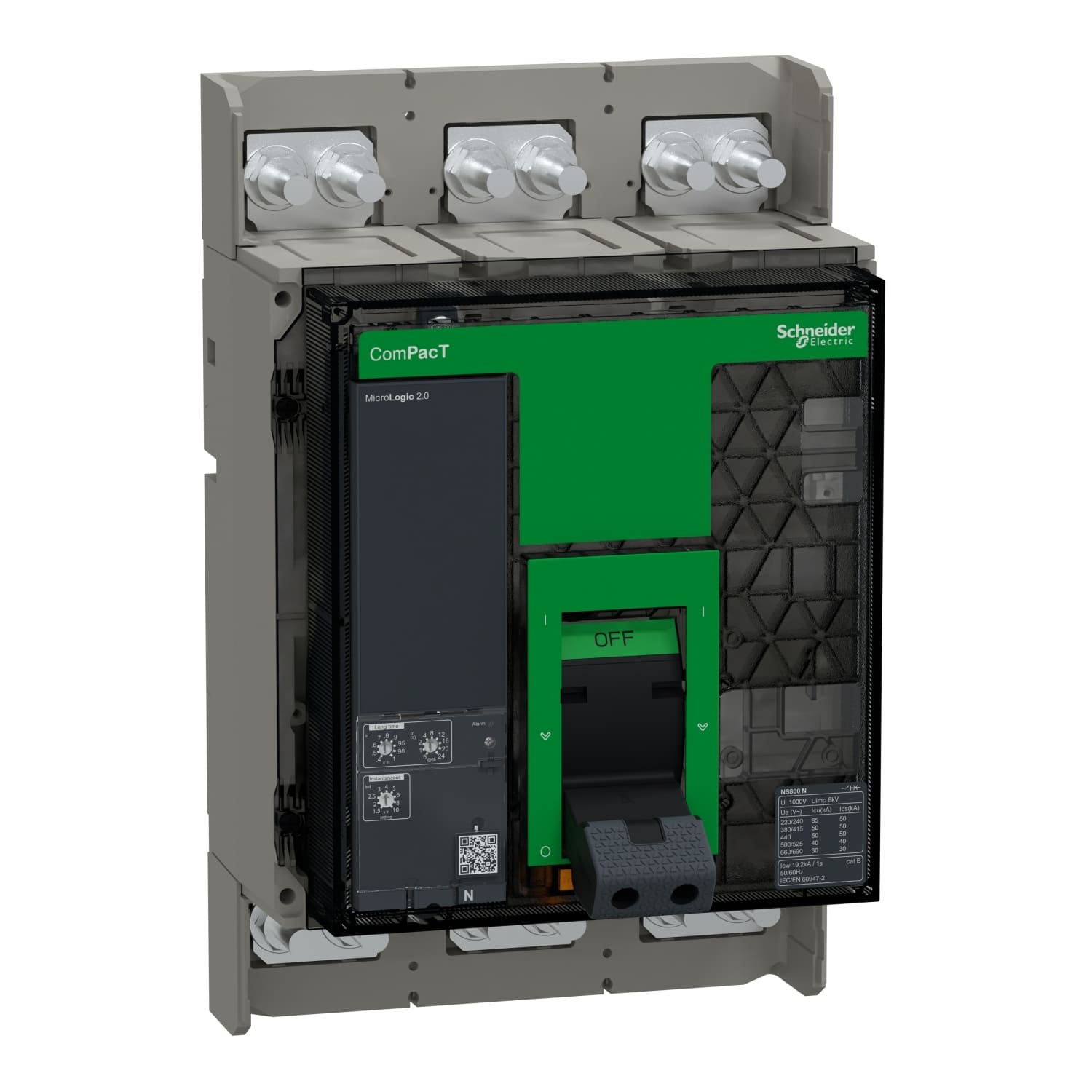 C080N320FM Interruptor Schneider NS800N 800A 3P 50kA Fijo Manual
