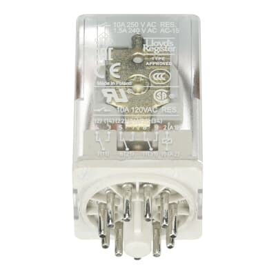 1SVR405622R7000-Rele-enchufable-de-11-pines,-bob.-110Vac,-10A-250V,-CR-U110AC3