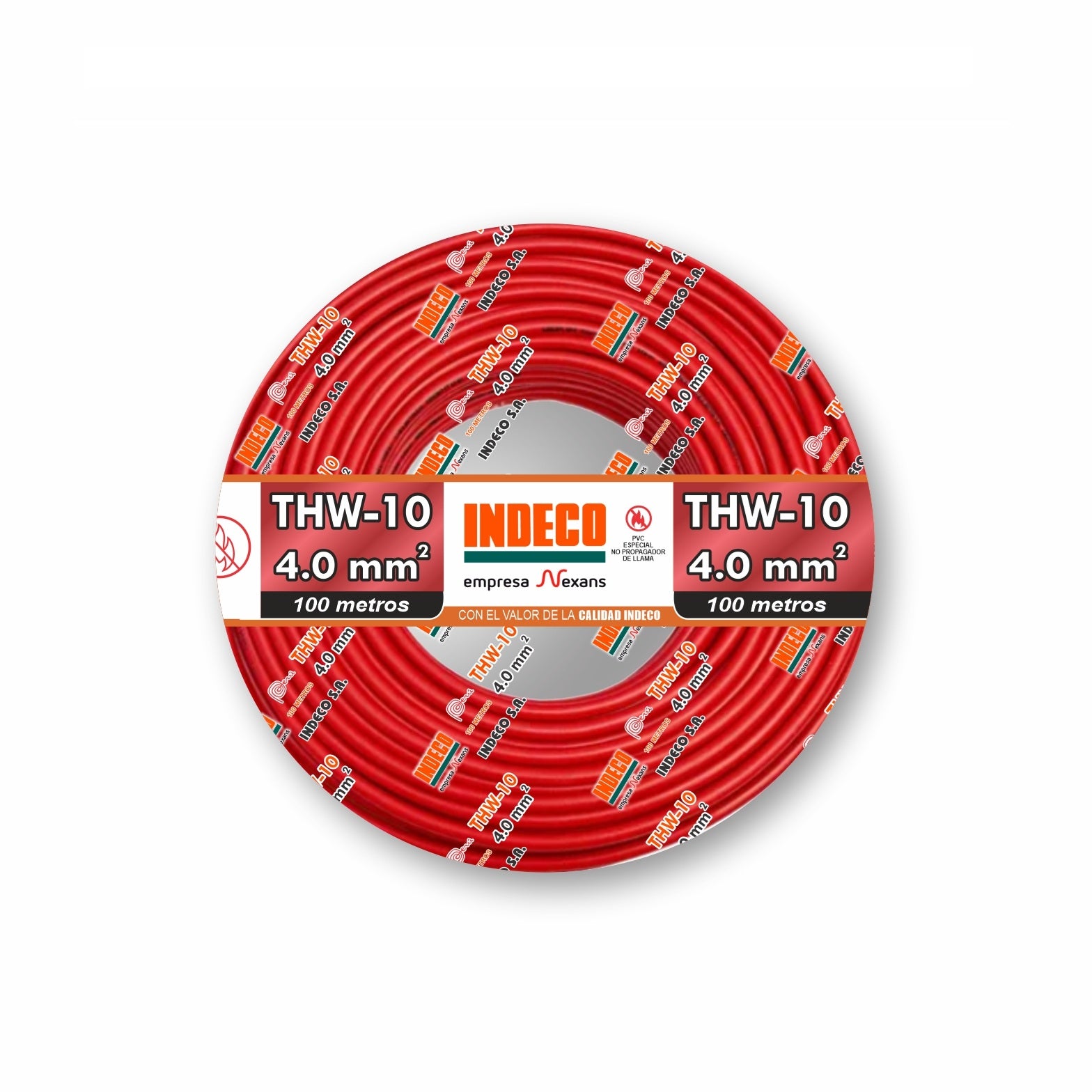 CABLE THW-90 10AWG 450/750 V. ROJO +PLUS