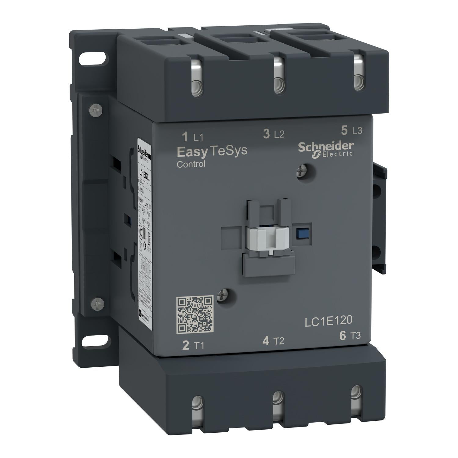 LC1E120F6-Contactor,EasyPact-TVS,3P(3NO),AC-3,<=440V,120A,110V-AC-coil,60Hz