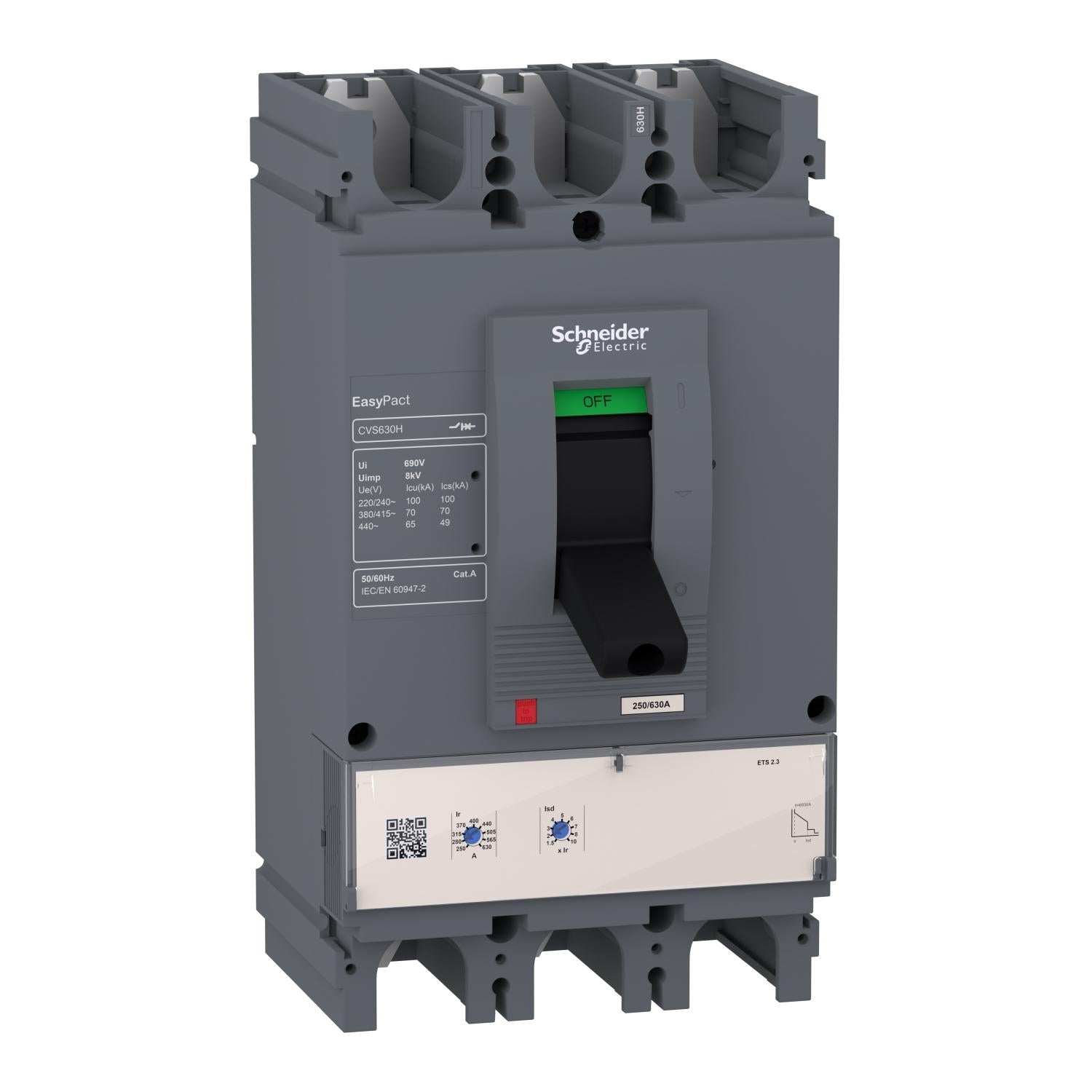LV563515-Circuit-breaker,-EasyPact-CVS,-CVS630H,-ETS-2.3,-630A,-3P3D