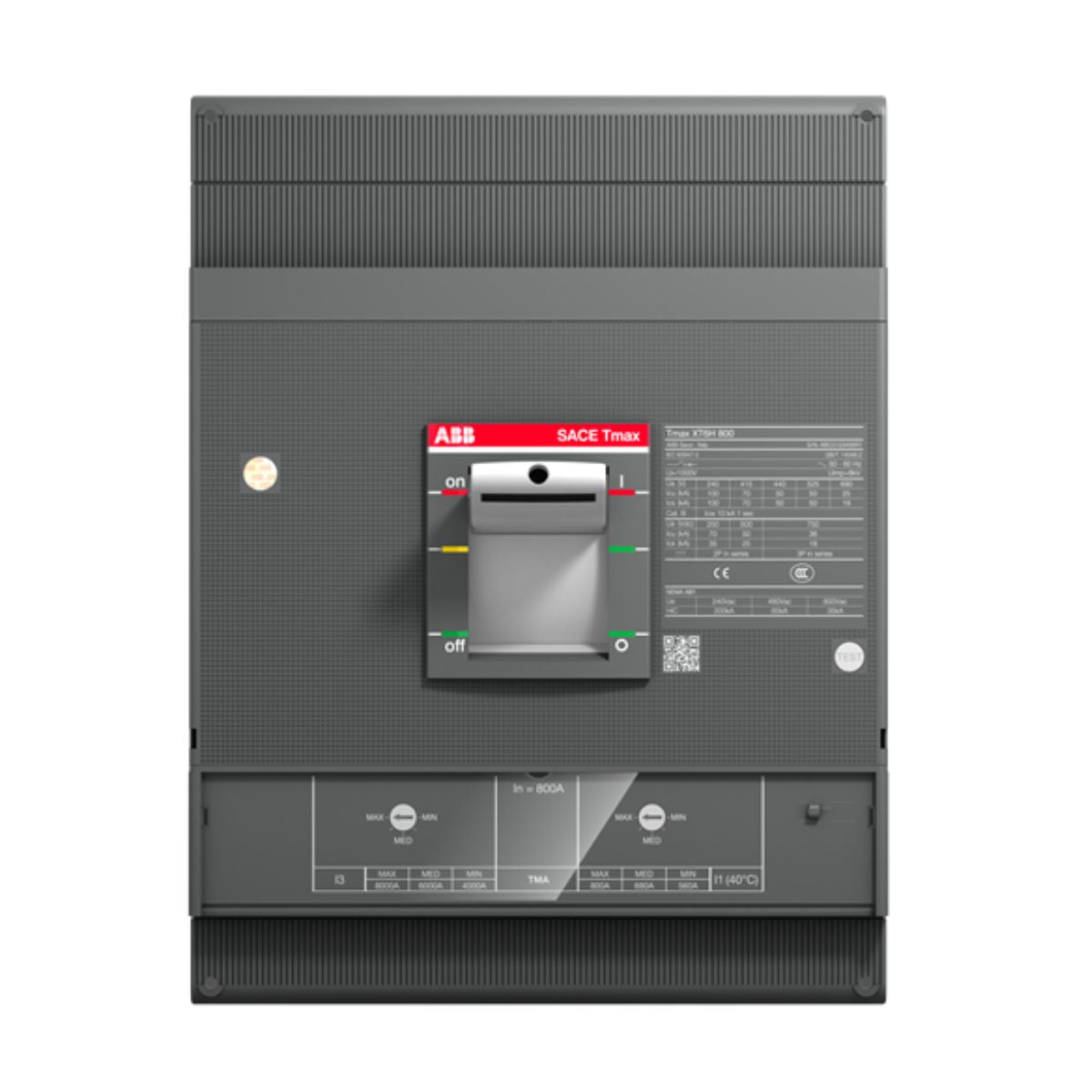 1SDA100718R1 Interruptor Caja Moldeada Tmax XT6N 800 TMA 800-8000 3p F F