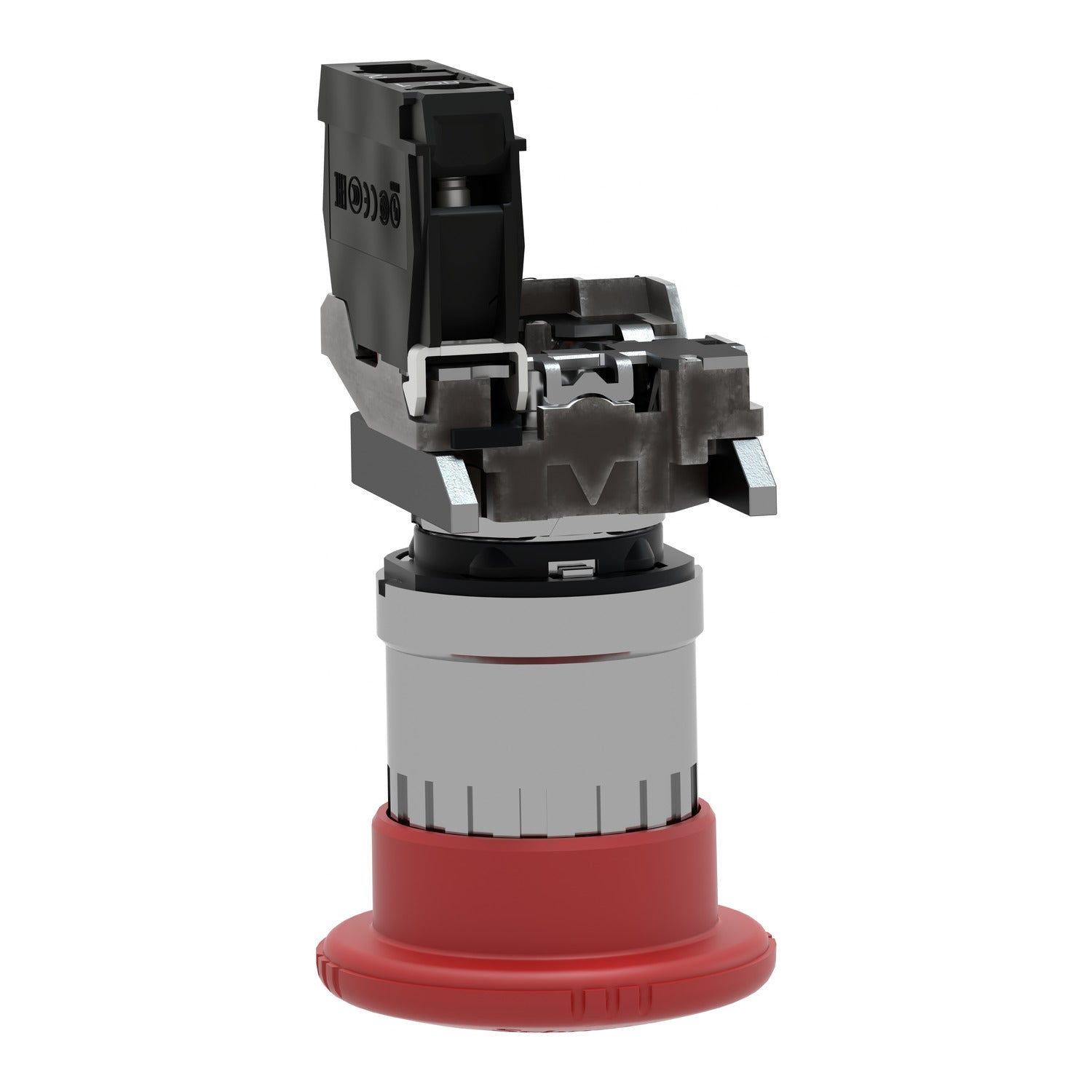 XB4BS8442 Parada de Emergencia, metalica, Ø 22mm, roja, desenclavamiento por giro, 1NC Schneider