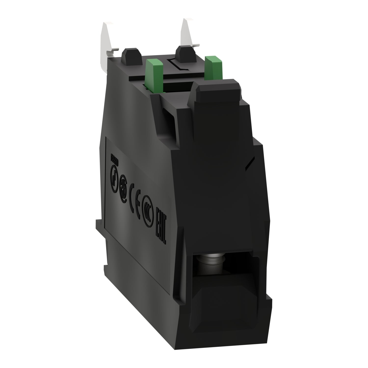 ZBE101 Bloque de contacto para bonton de control, pulsador, Ø 22mm, 6A, 120V, 1NA Schneider