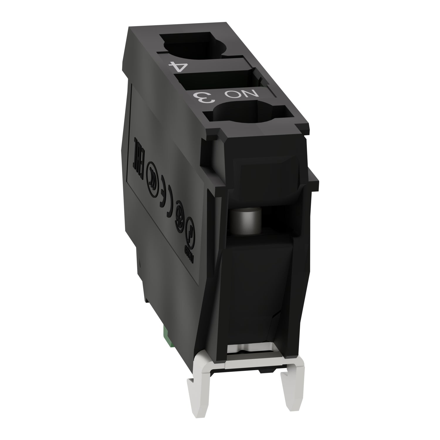 ZBE101 Bloque de contacto para bonton de control, pulsador, Ø 22mm, 6A, 120V, 1NA Schneider