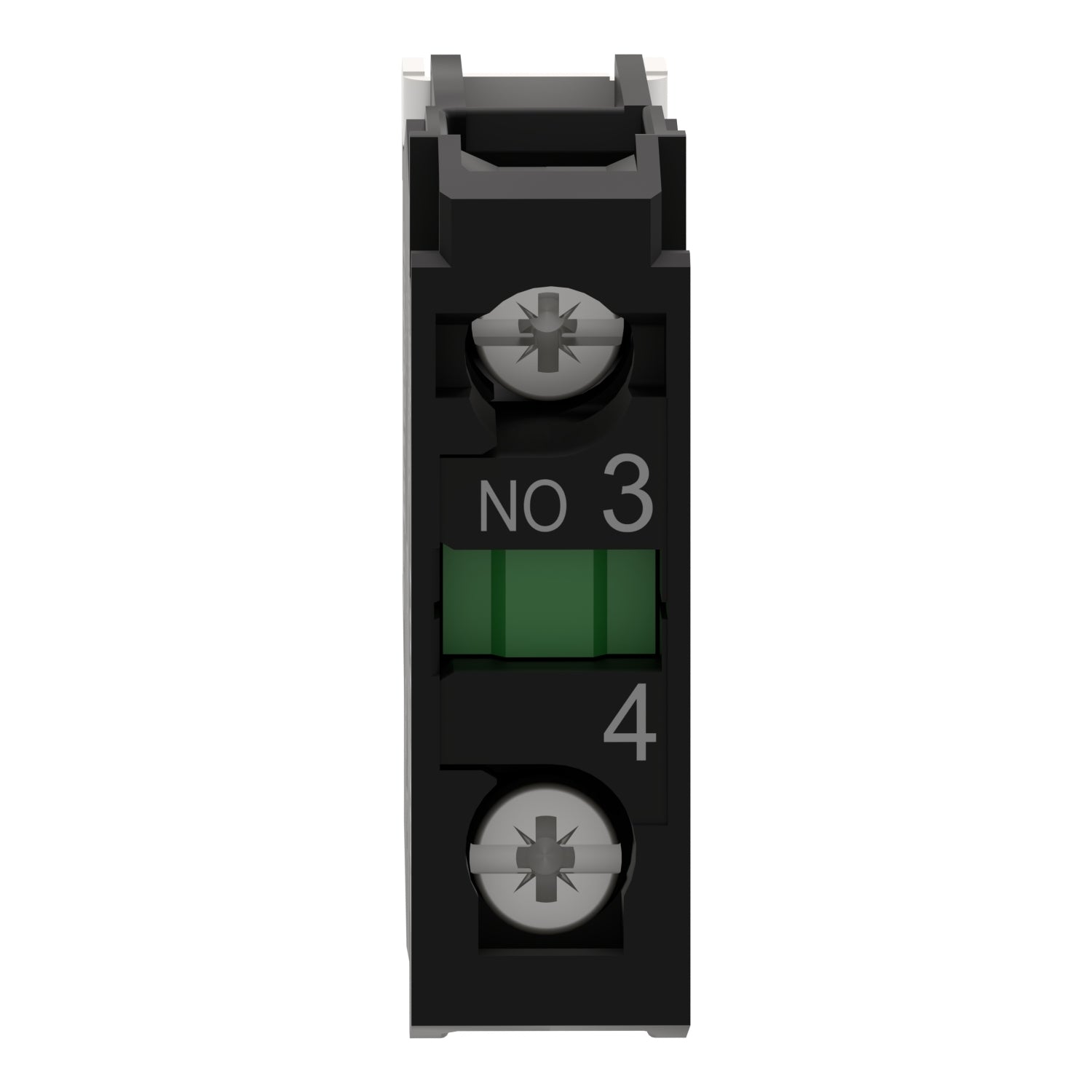 ZBE101 Bloque de contacto para bonton de control, pulsador, Ø 22mm, 6A, 120V, 1NA Schneider