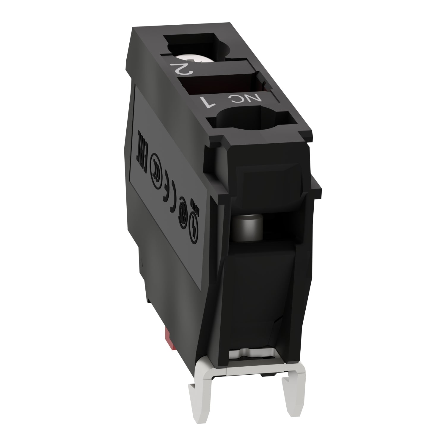 ZBE102 Bloque de contacto para boton de control, pulsador Ø 22mm, 6A, 120V, 1NC Schneider