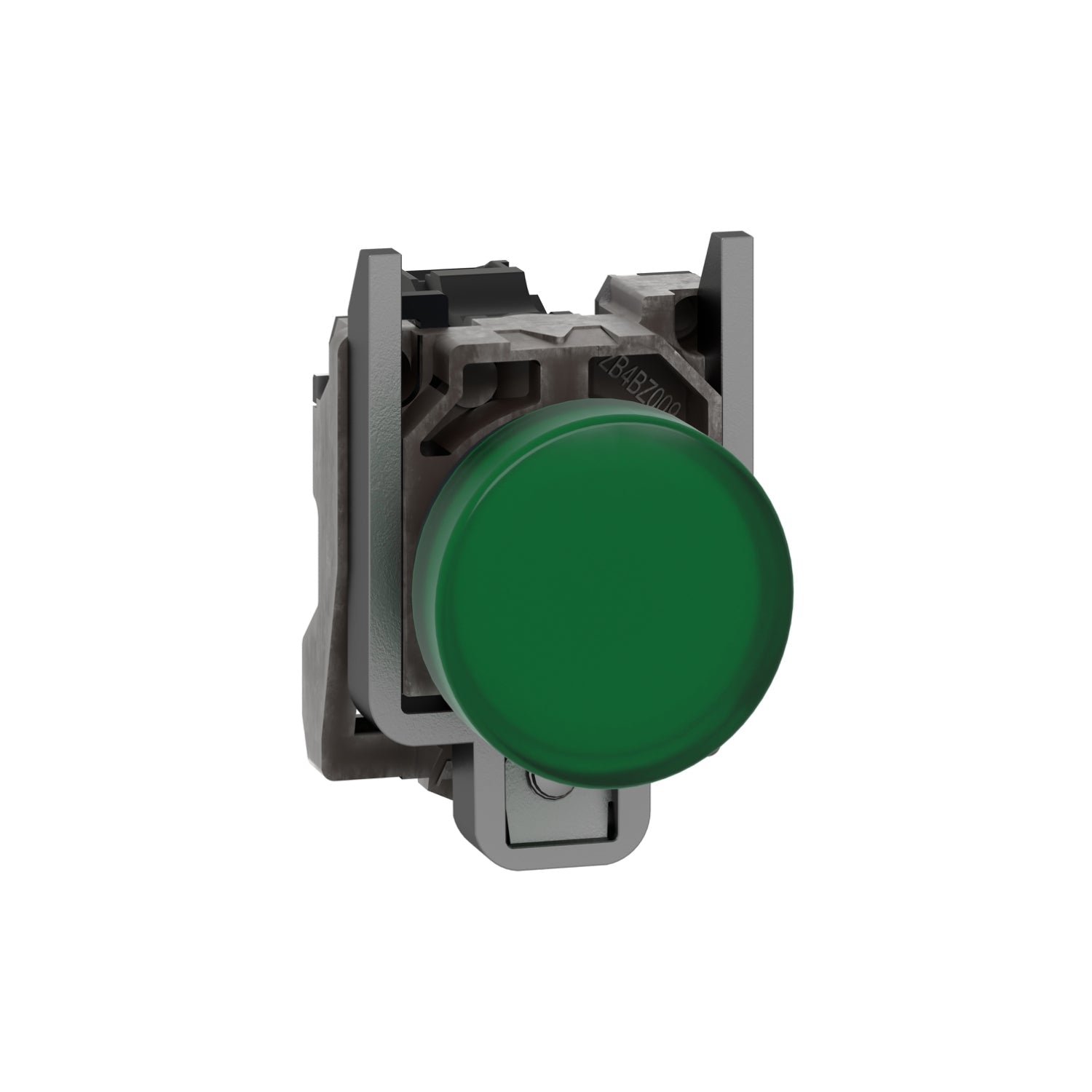 XB4BVG3-Harmony-XB4,-Luz-Piloto,-metal,-green,-Ø22,-plain-lens-with-integral-LED,-110…120-VAC