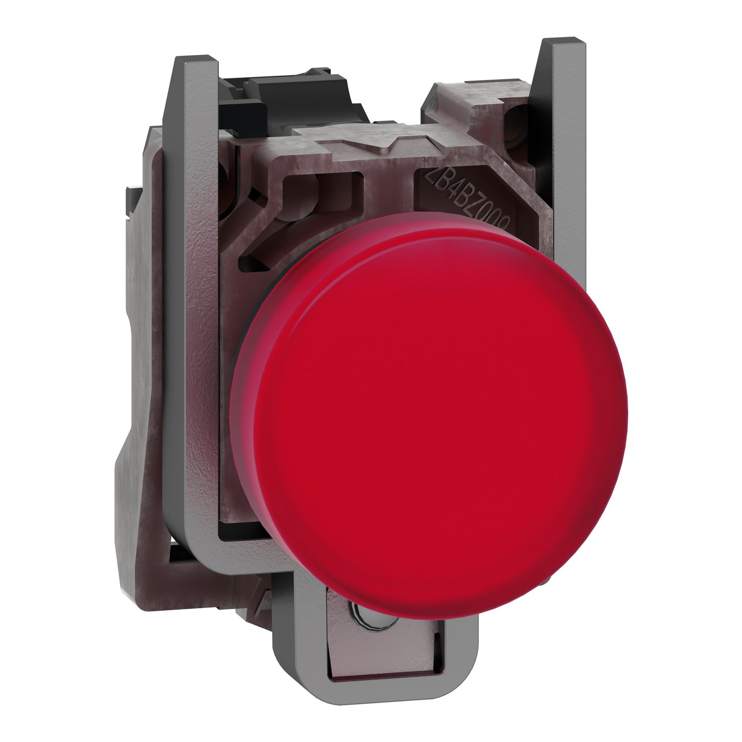 XB4BVG4-Harmony-XB4,-Luz-Piloto,-metal,-red,-Ø22,-plain-lens-with-integral-LED,-110…120-VAC