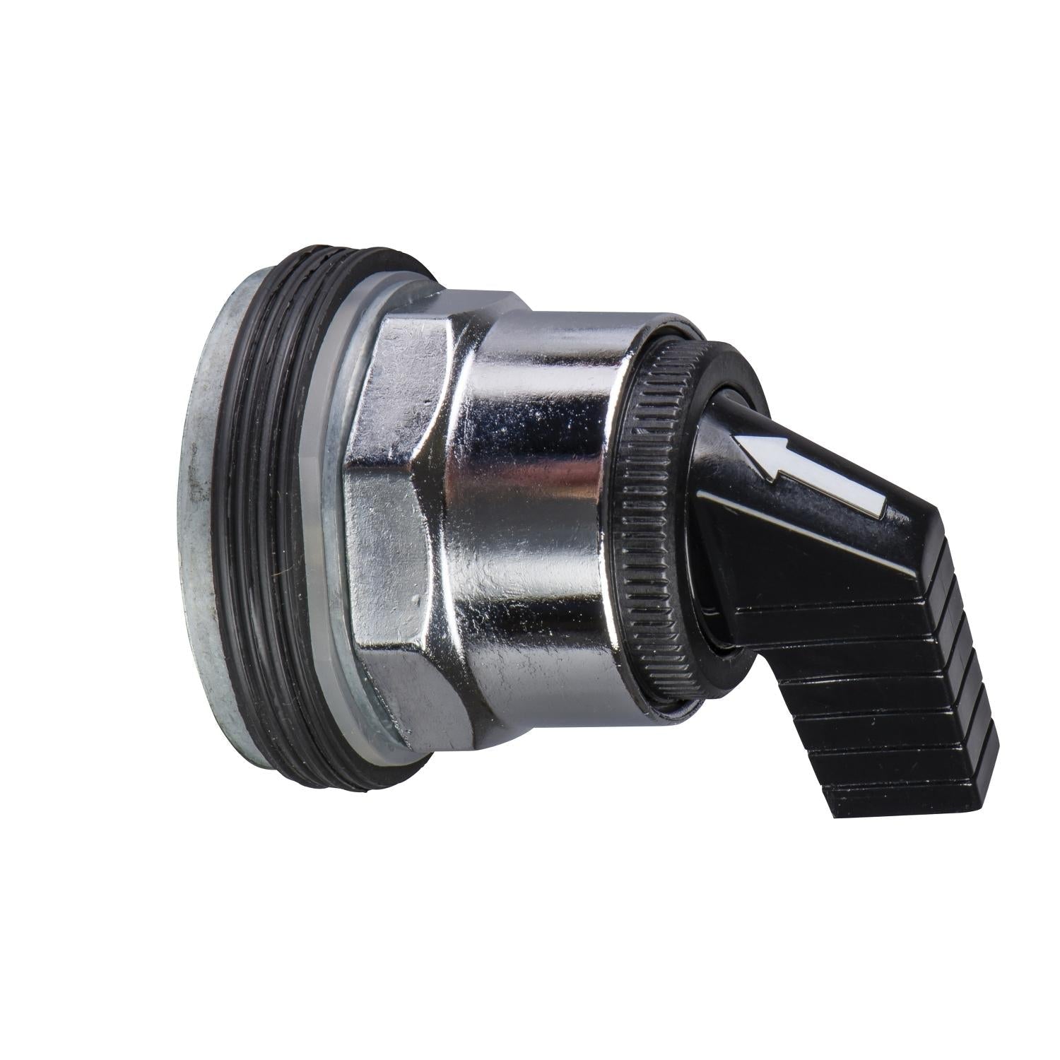 9001KS43FBH13-Selector-metalico,-3-posiciones,-Ø-30mm,-negro,-600-V-CA