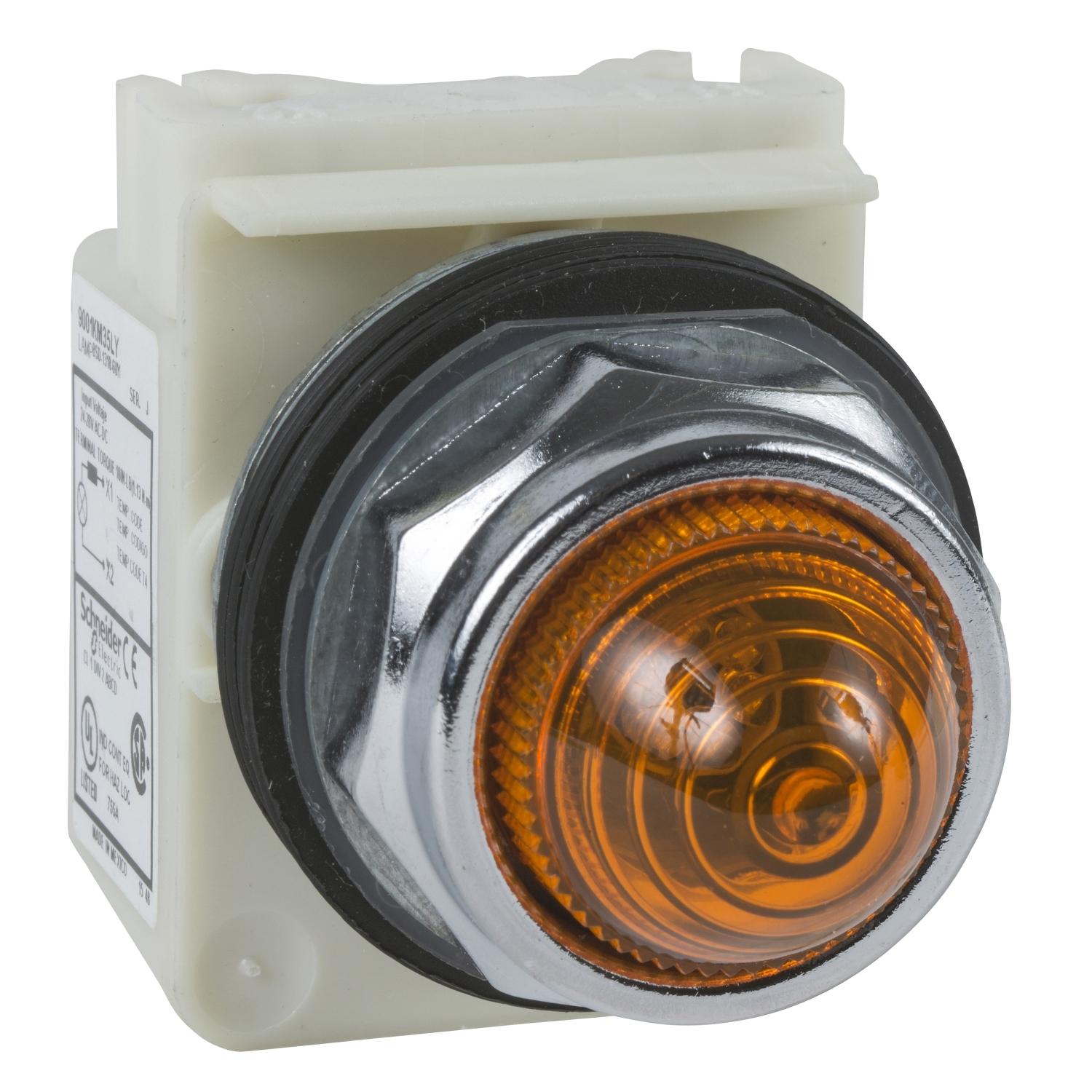 9001KP35LYA9-PILOT-LIGHT-28V-30MM-TYPE-K-+OPTIONS