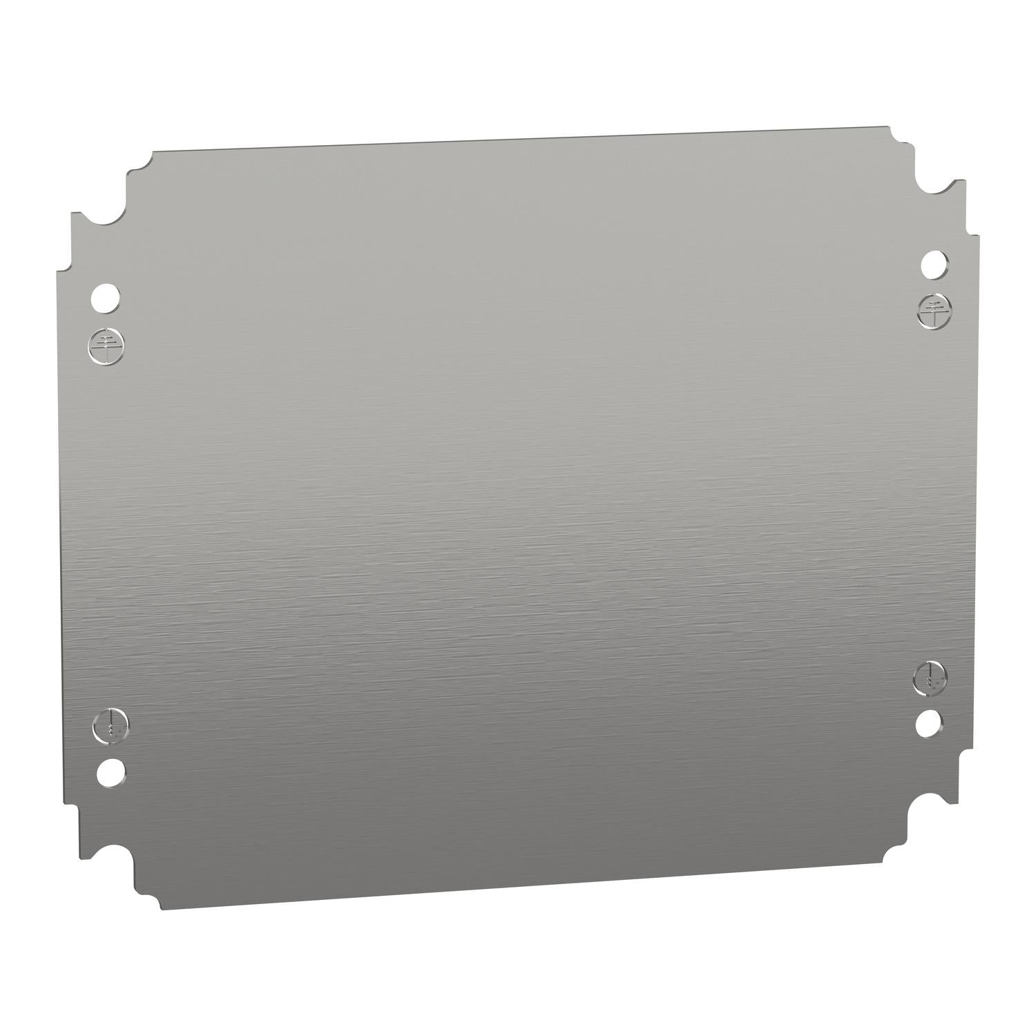 NSYMM3025-Placa-de-Montaje-Ciega-Alto-300-X-Ancho-250-mm-en-Chapa-de-Acero-Galvanizado.