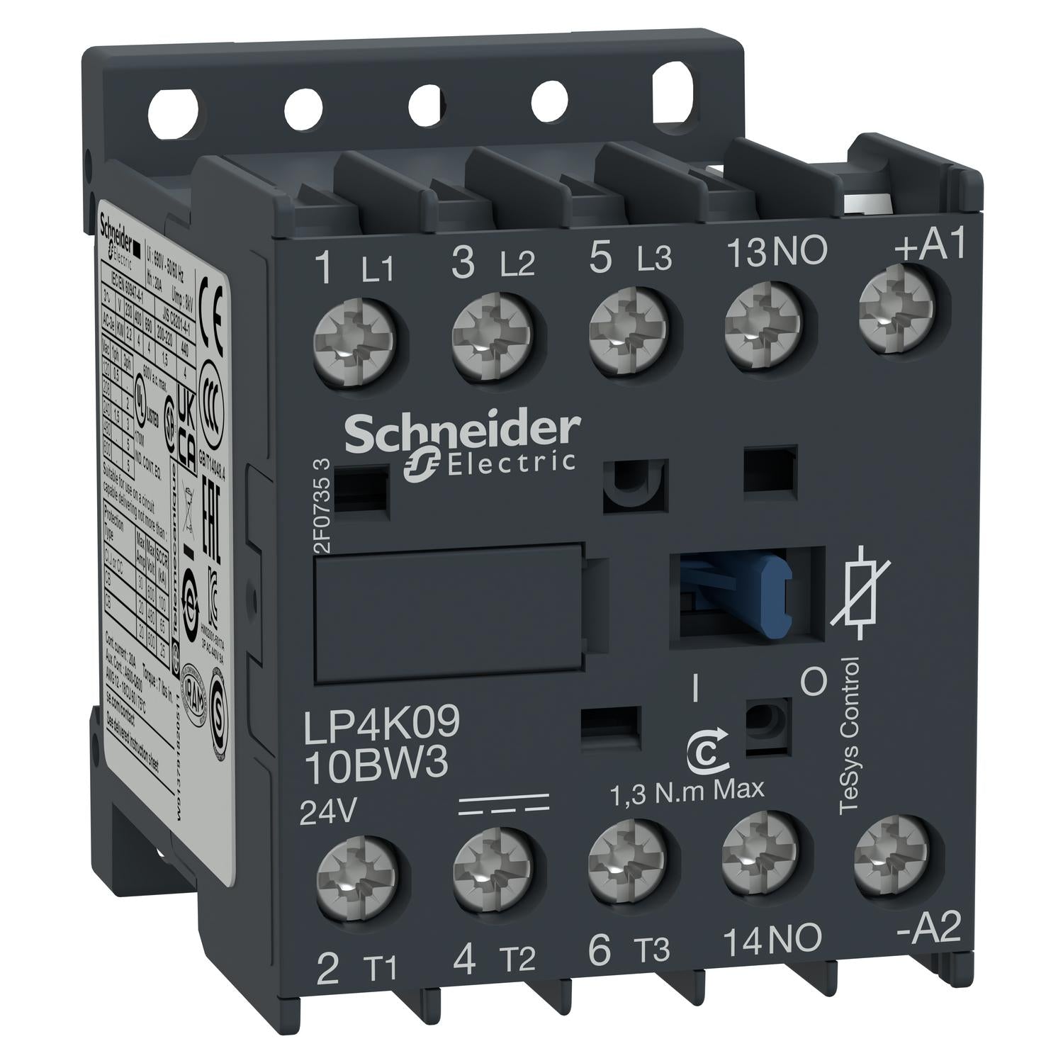 LP4K0910BW3-Contactor-TeSys-K-3P-AC-3-440V-9A-Bobina-24VDC