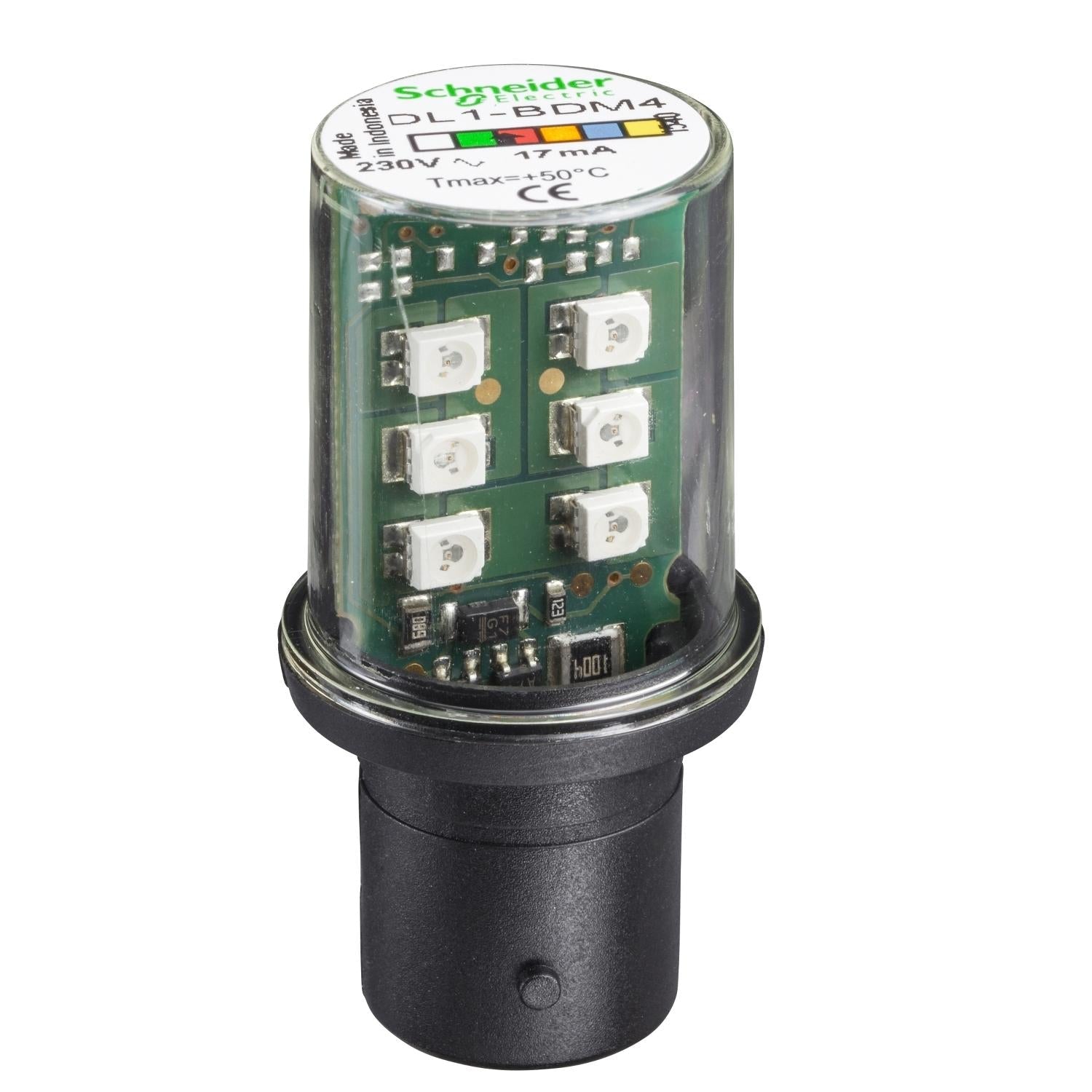 DL1BDM4-Lámpara-LED-Permanente-Harmony-230V-Rojo,-230V,-BA15D