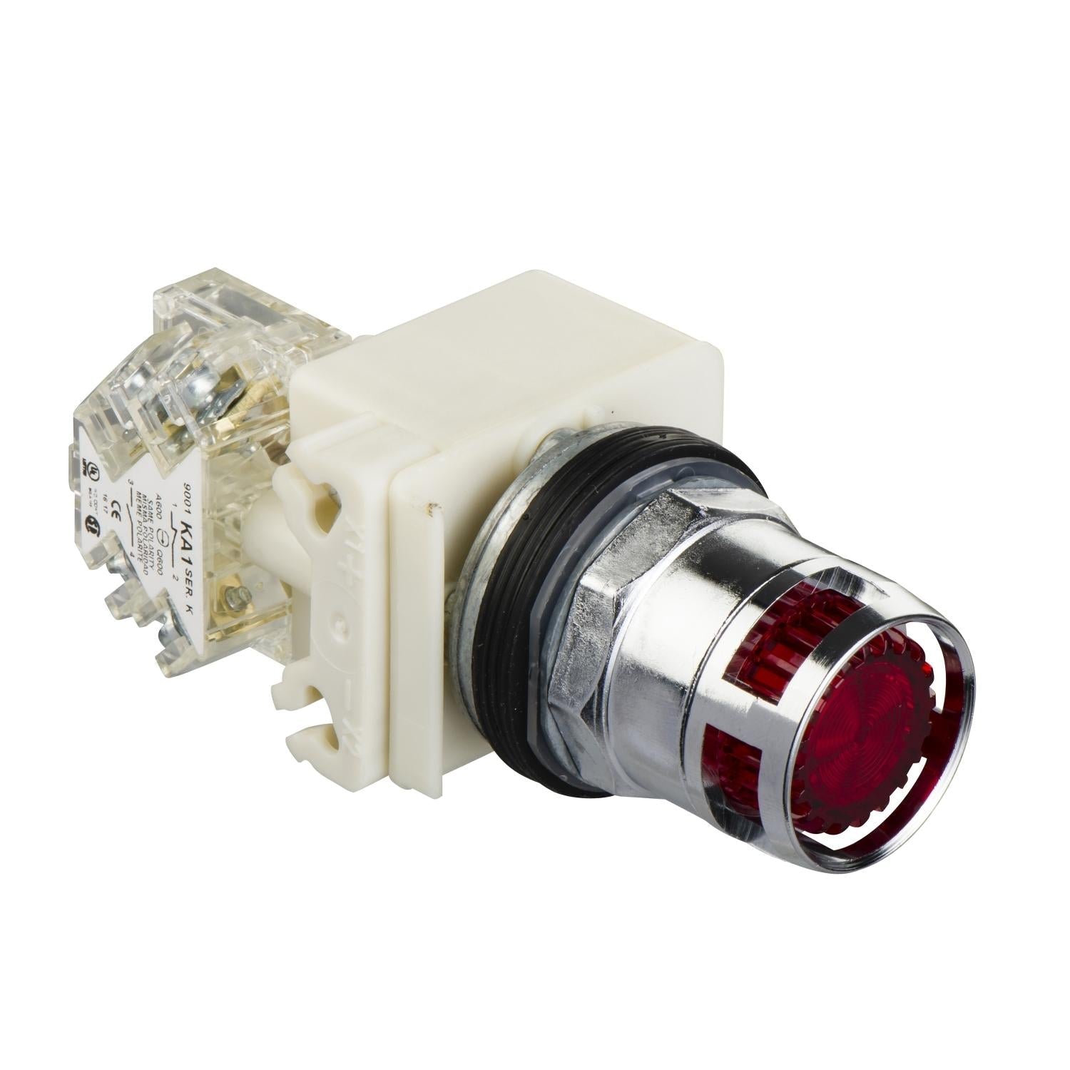 9001K3L38LRRH13-Pulsador-600VAC-10A-30MM-T-K