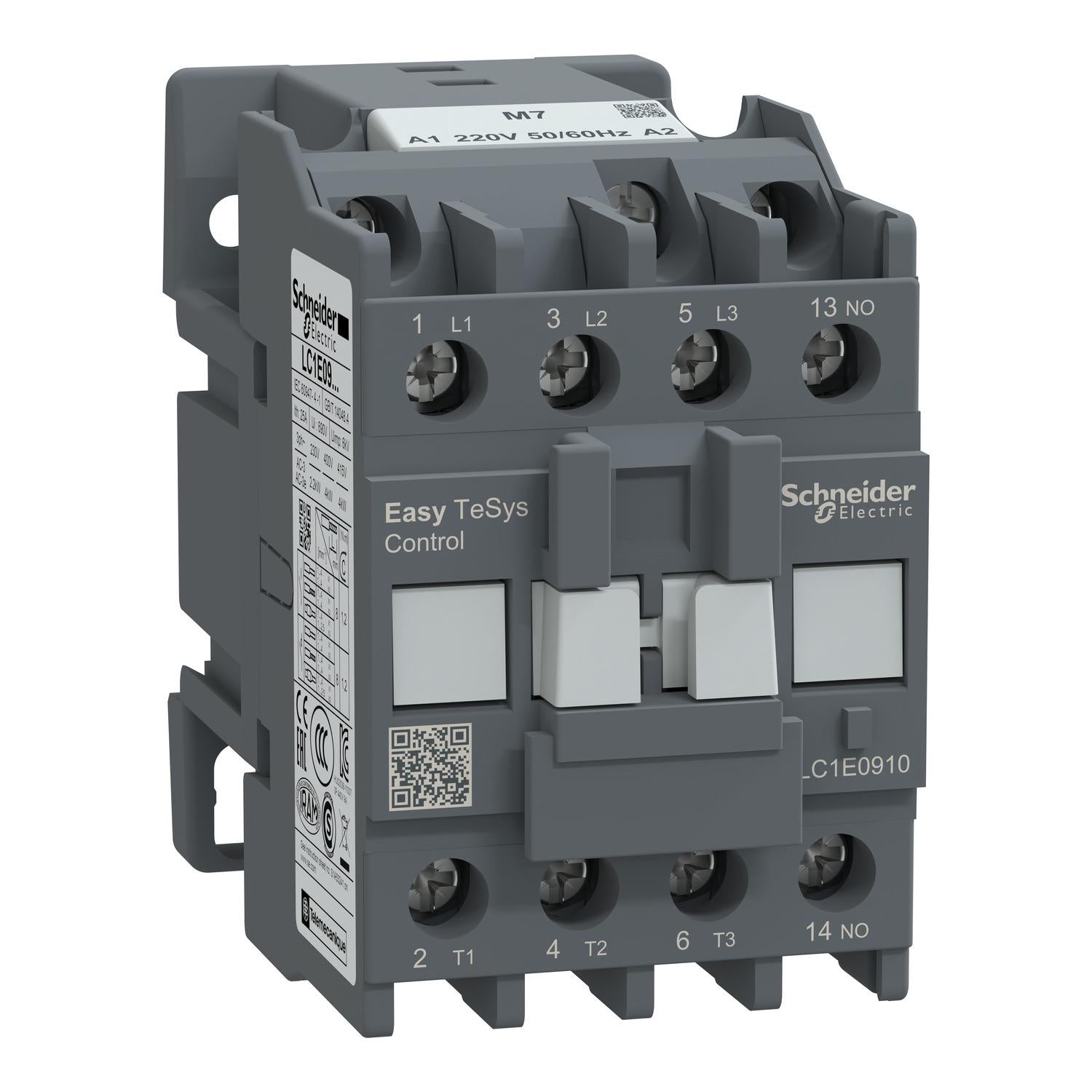 LC1E0910M7-Contactor-EasyPact-TVS-3P(3-NO)-AC3-9A-220-VAC