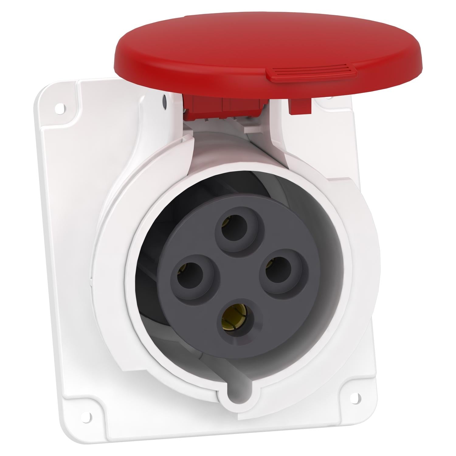 PKF32F434-TOMA-INDUSTRIAL-EMPOTRADA-3P+T-32A-380/415VAC-ROJO-6H-IP44