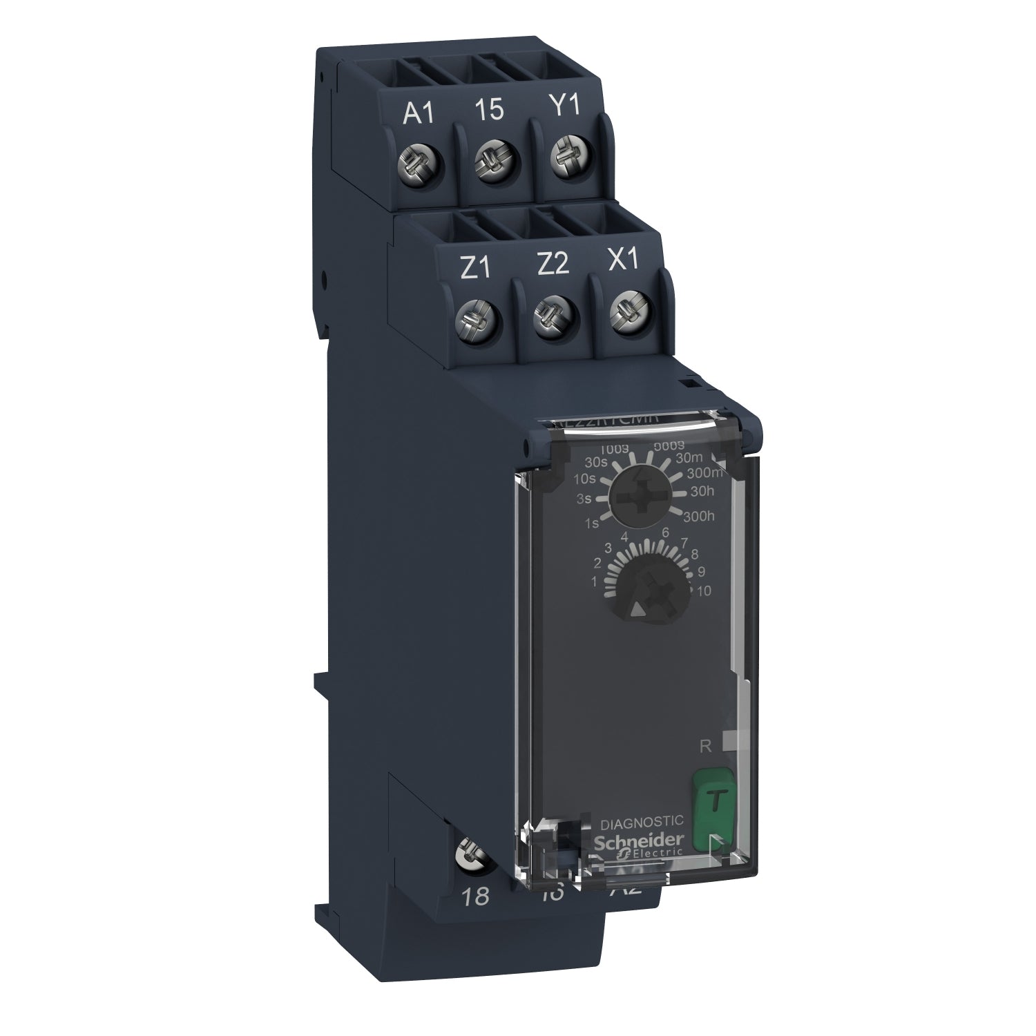RE22R1CMR-Harmony,-Relé-temporizador-modular,-8-A,-1-CO,-0.05-s…300-h,-off-delay-,-24...240-V-AC/DC