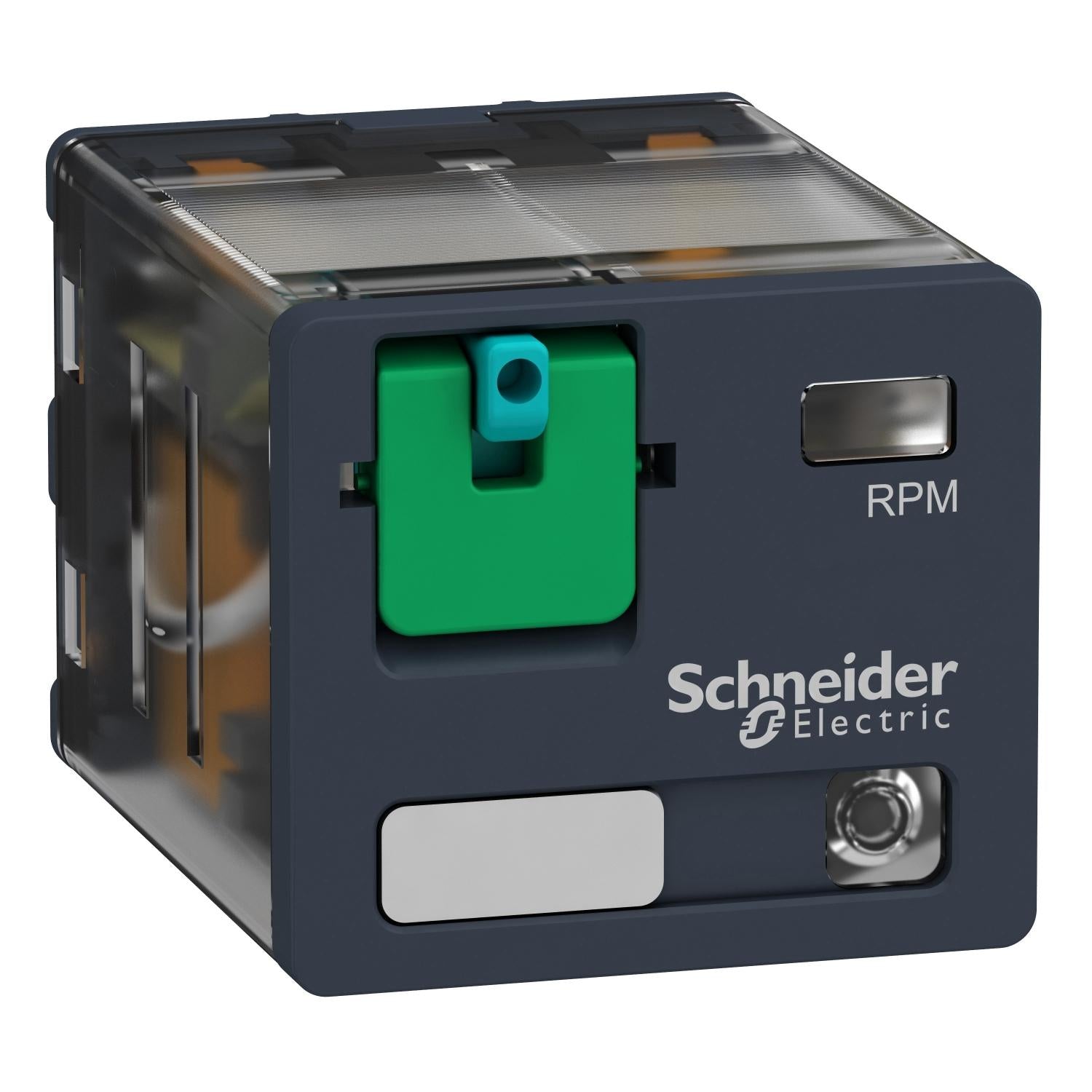 RPM32BD-Relé-enchufable-Zelio-RPM,-15-A,-3-CO,-with-LED,-with-lockable-test-button,-24-V-DC